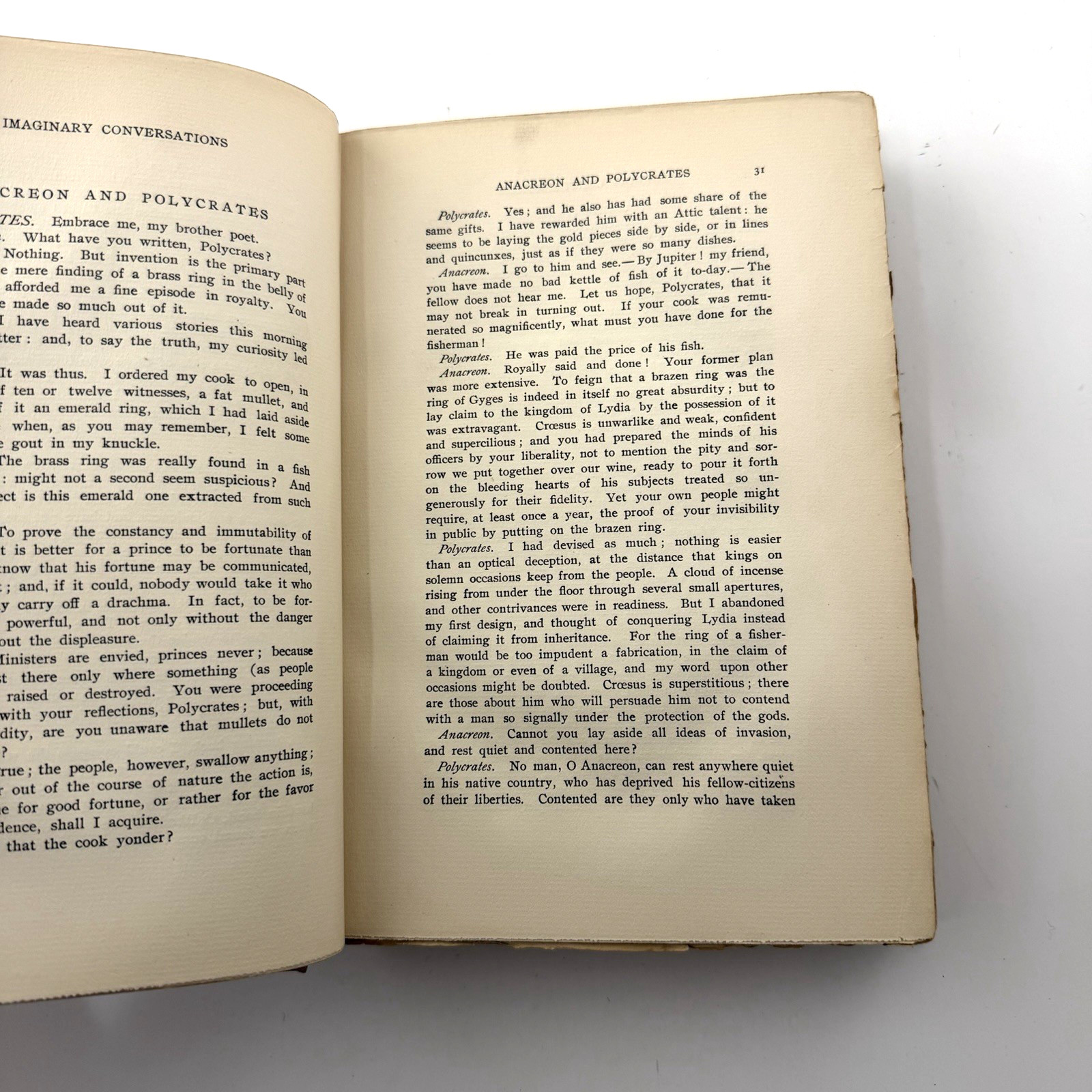 CLASSICAL CONVERSATIONS Walter Savage Landor M. Walter Dunne 1901 De Luxe