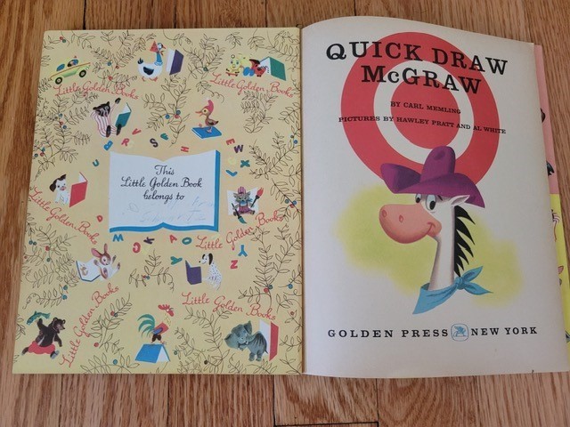 *FREE SHIPPING* „Quick Draw McGraw“ 1960 Little Golden Book Carl Memling