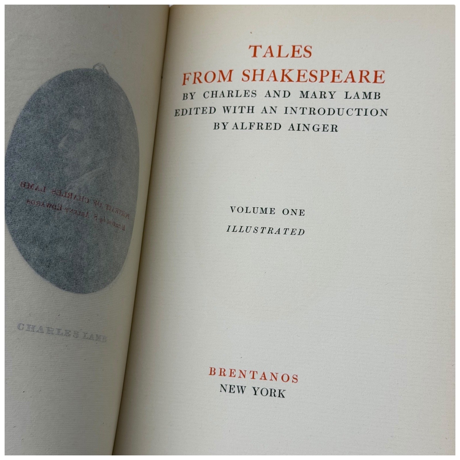 Tales from Shakespeare by Charles & Mary Lamb Illustrated Brentanos VTG 1910’s