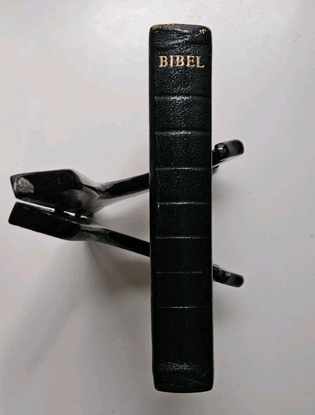 Die Bibel Oder Die Ganze Heilige Schrift LEATHER VTG GERMAN Bible 1969 LUTHERS