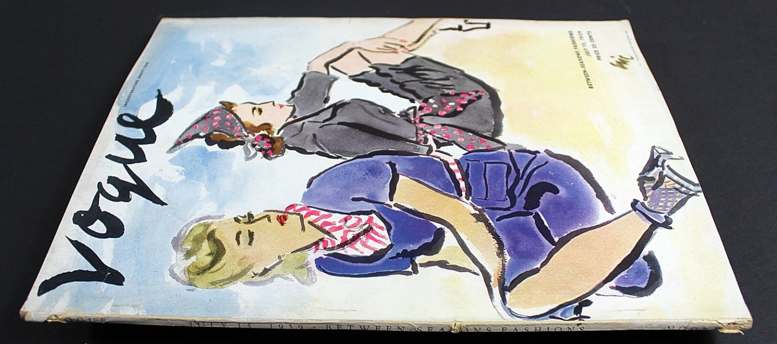 Vogue Magazine July 15 1939 Between-Seasons Fashions Illustrated