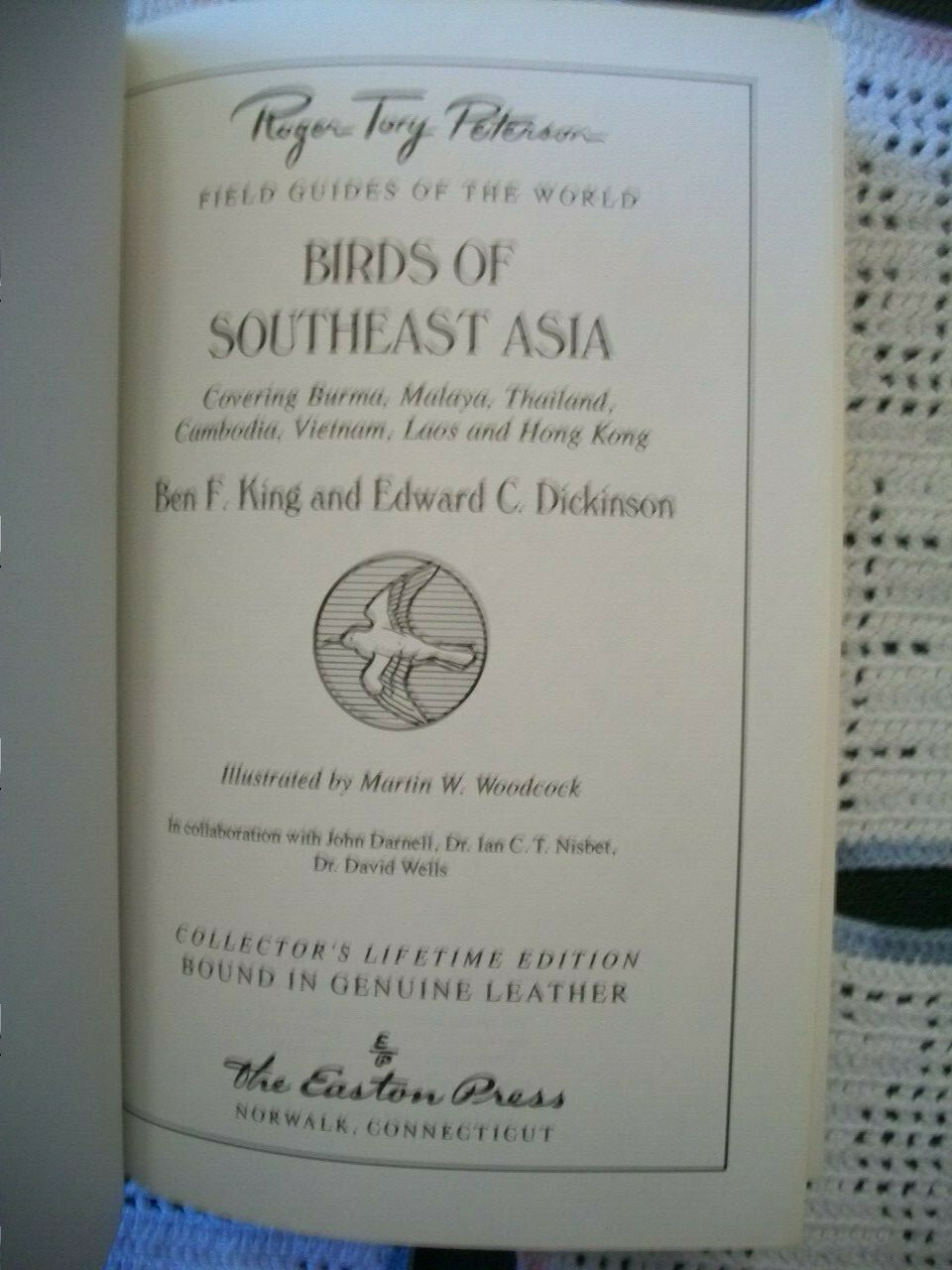 Birds of Southeast Asia (King and Dickenson, 1989 Leather Hardcover)