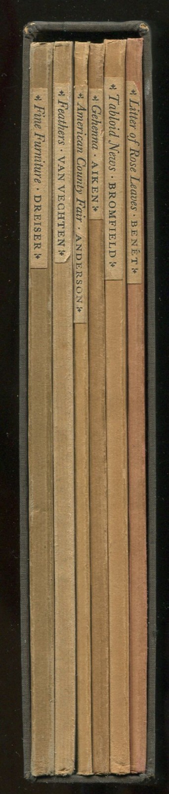STEPHEN VINCENT BENÉT, tHEODORE dREISER / Random House Prose Quartos 1st