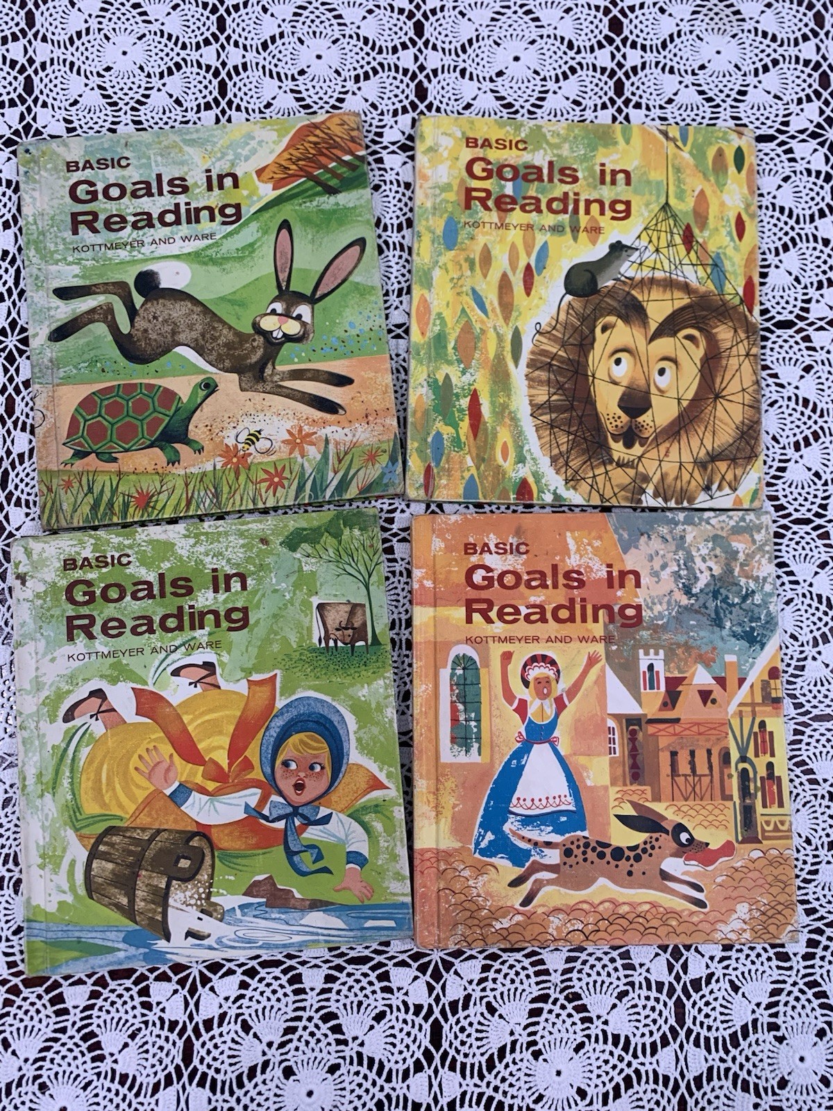 Vintage Basic Goals in Reading Hardcover Books 1962 Kottmeyer & Ware Set of 4