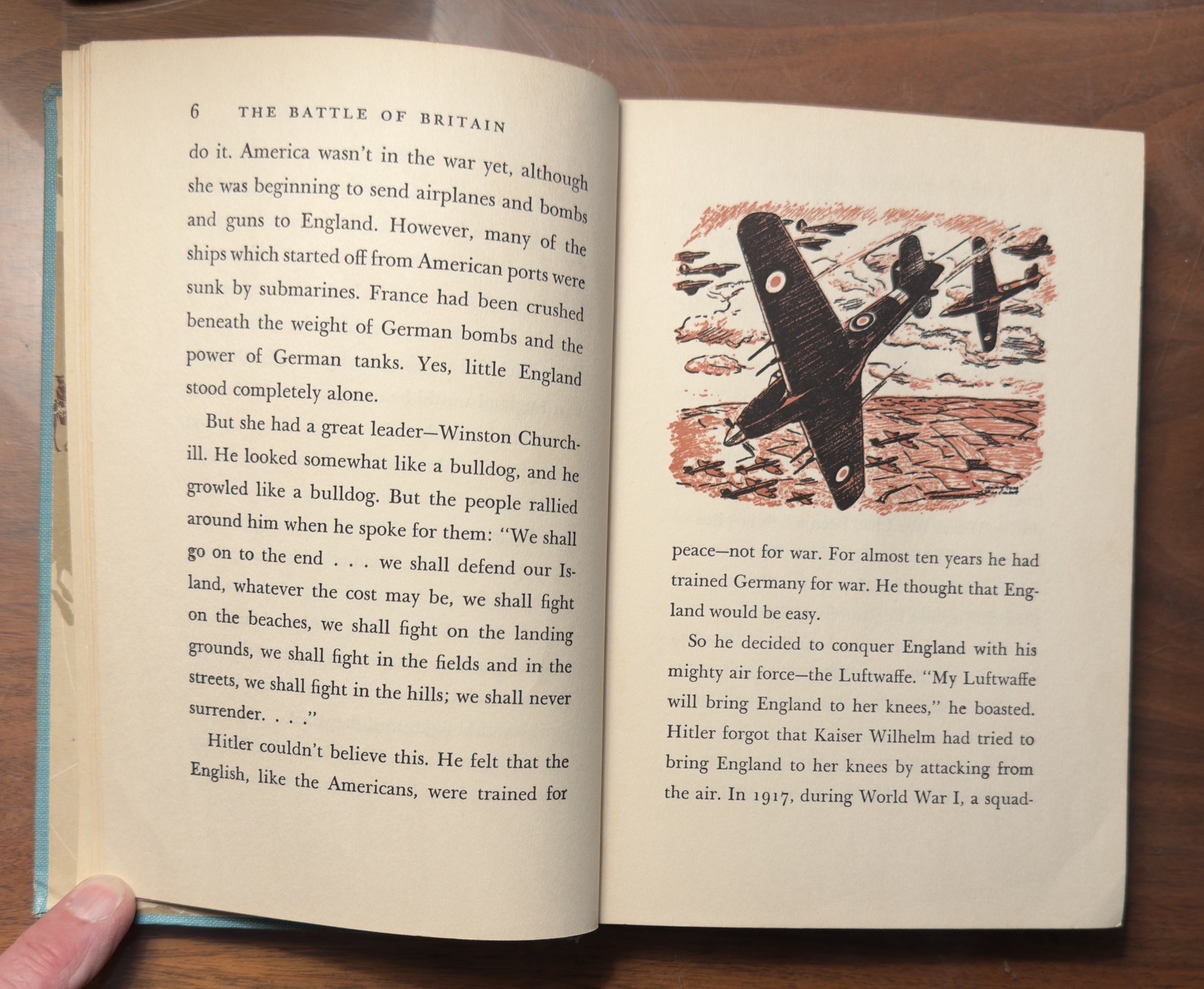 The Battle of Britain – World Landmark Books – Quentin Reynolds 1953 – HC Good