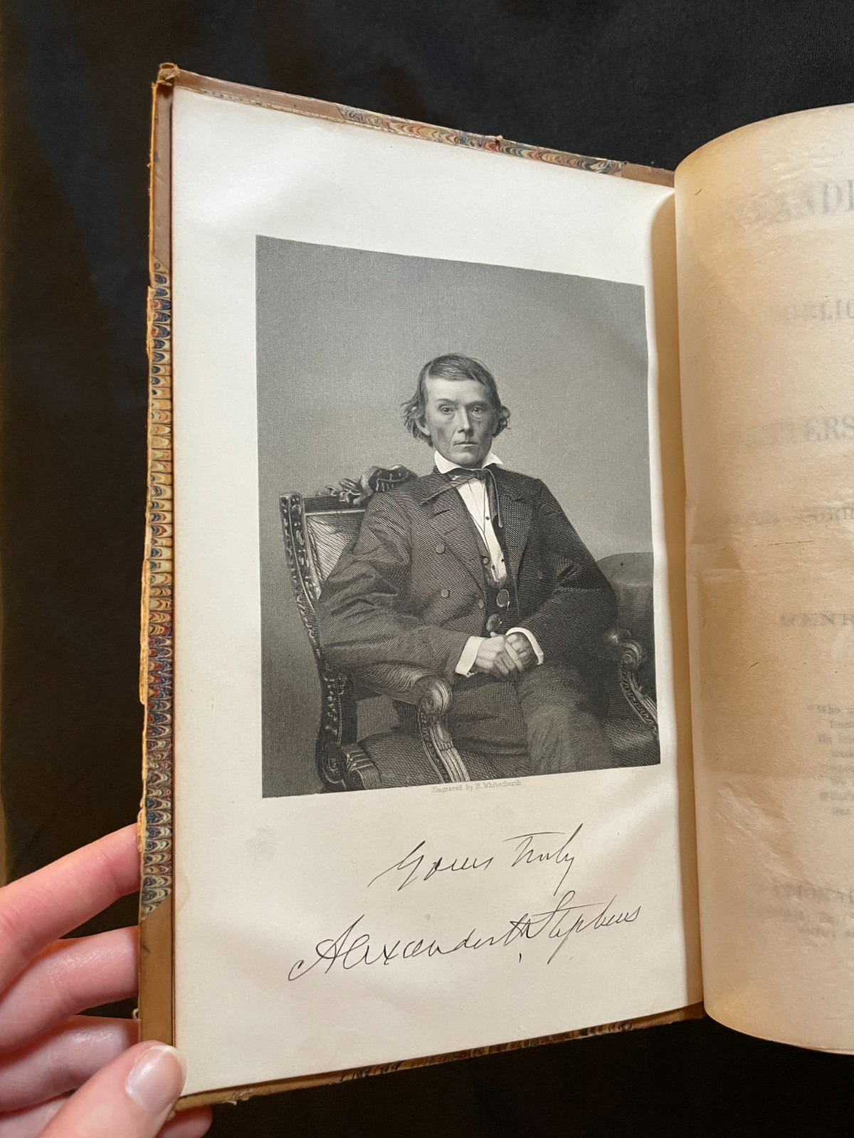 Alexander Stephens „In Public & Private“ 1866 Henry Cleveland Civil War History