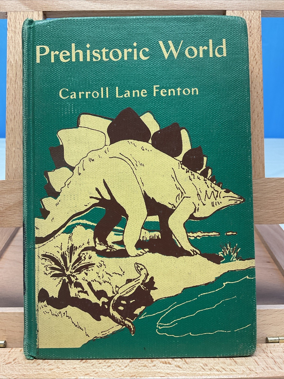 Prehistoric World Carroll Lane Fenton Vintage Dinosaur Book Illustrated Science