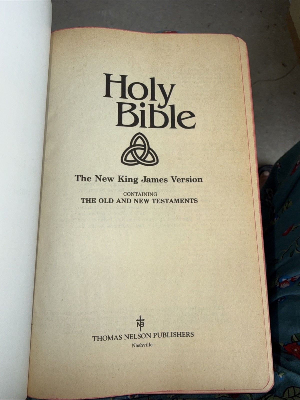 Holy Bible New King James Version NKJV Nelson 993BG Red Leather Cover 1983 VTG