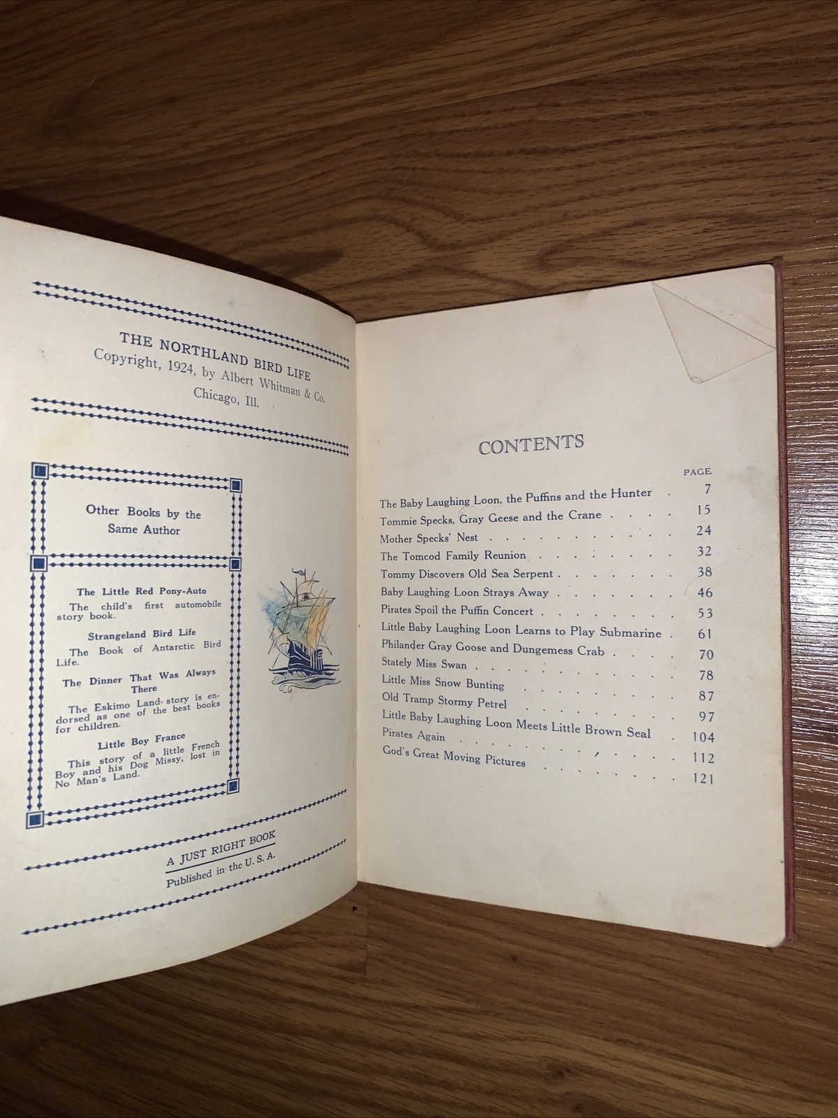 The Northland Bird Life by Roy Snell 1924 Golden Book of Artic Books