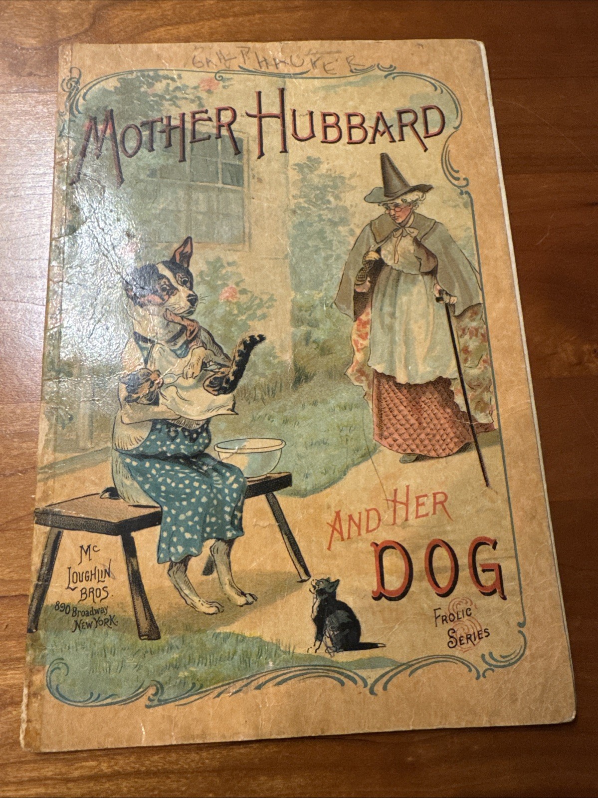 VINTAGE! Mother Hubbard And Her Dog – Frolic Series McLoughlin Bros. EARLY 1900s