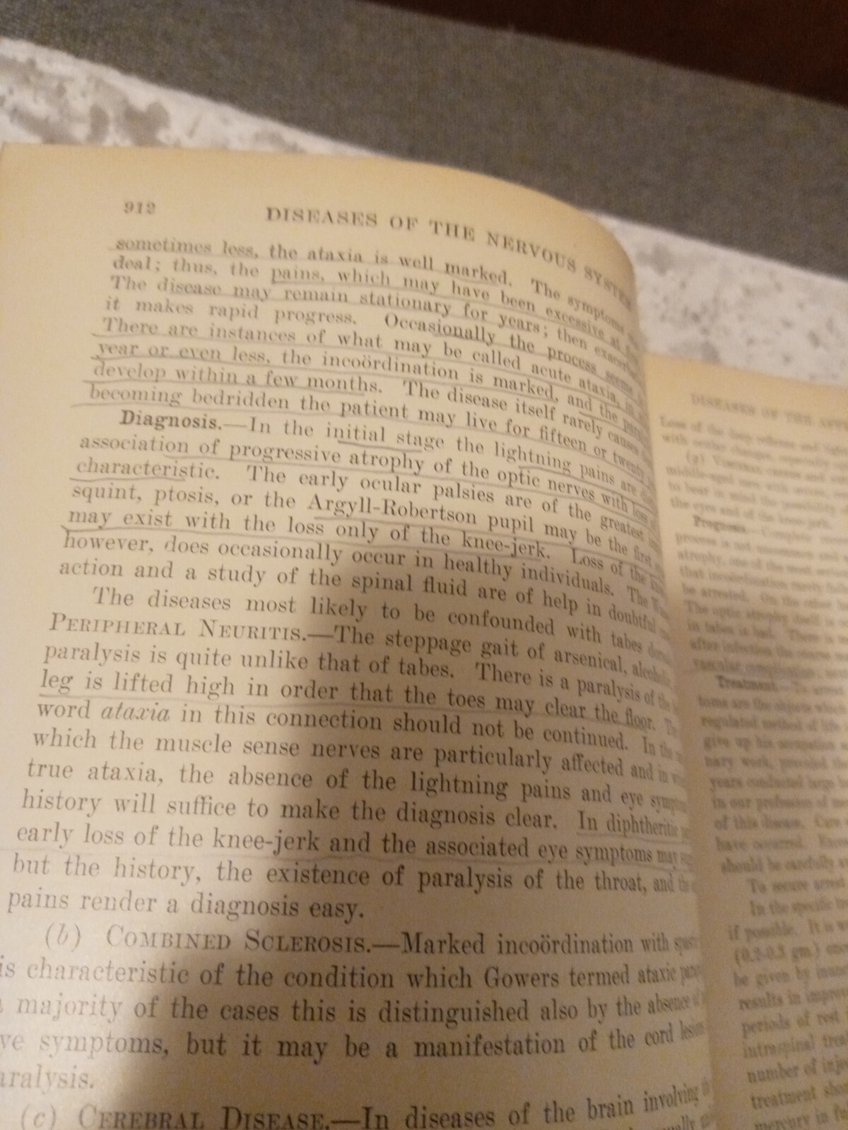 1922 (9th Edition) „The Principles & Practice Of Medicine „Antique Book