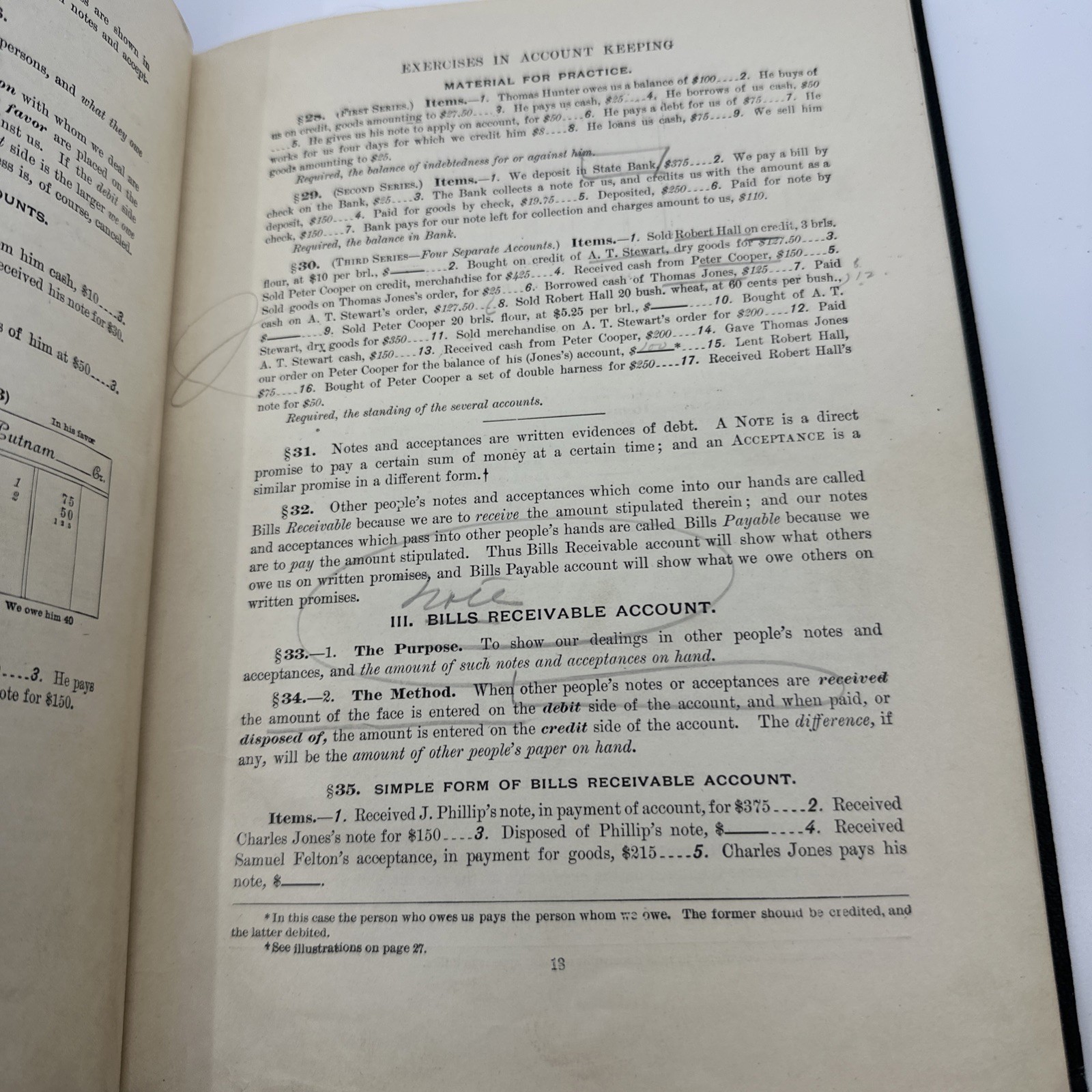 Packard Method Teaching Bookkeeping 1896 Gilt Spine Business Antique (26-15)