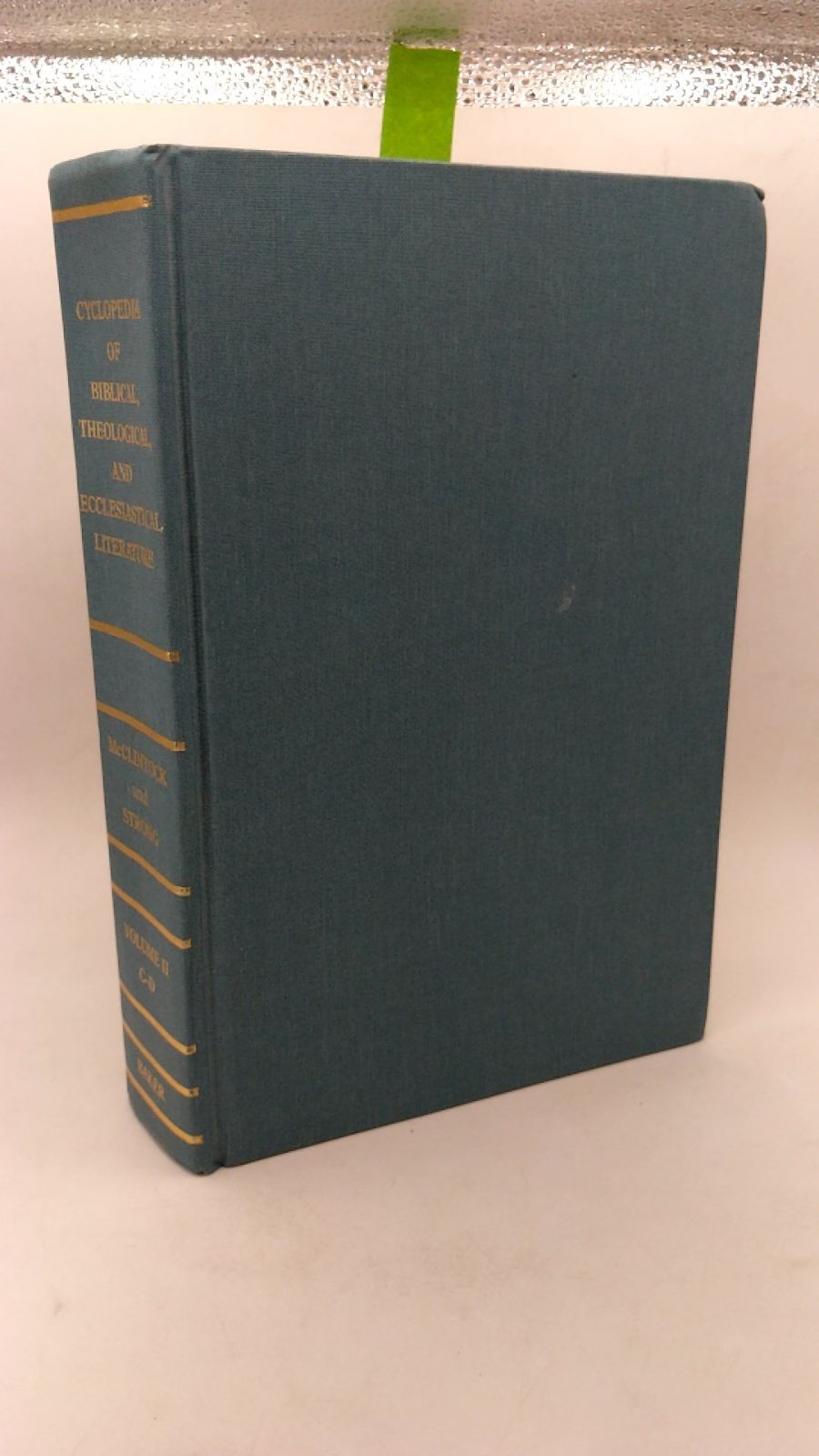 Cyclopedia of Biblical, Theological, and Ecclesiastical Literature VOL II