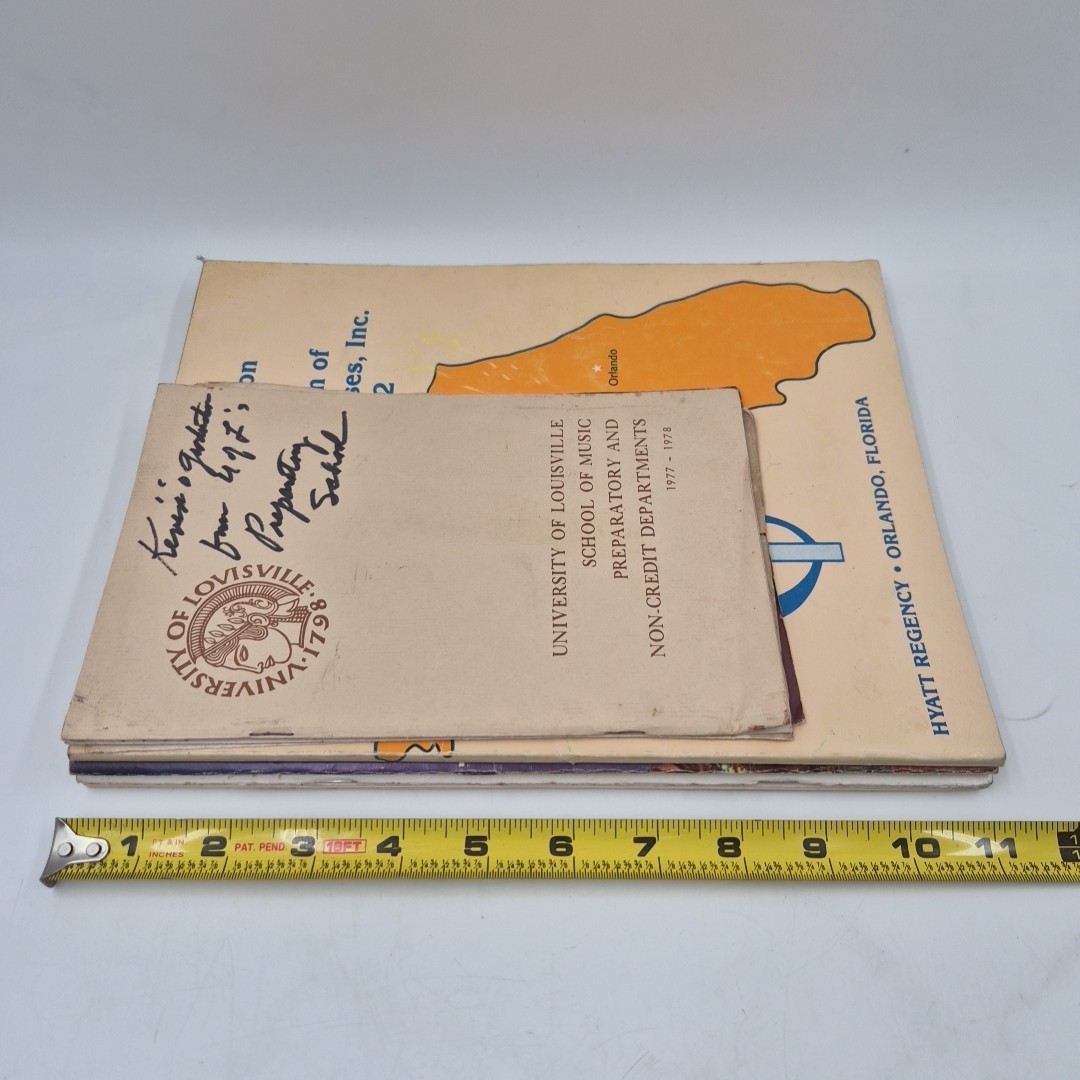 VTG 70s Gospel Music Hymn Song Book Programs Convention Assorted KY FL Religous