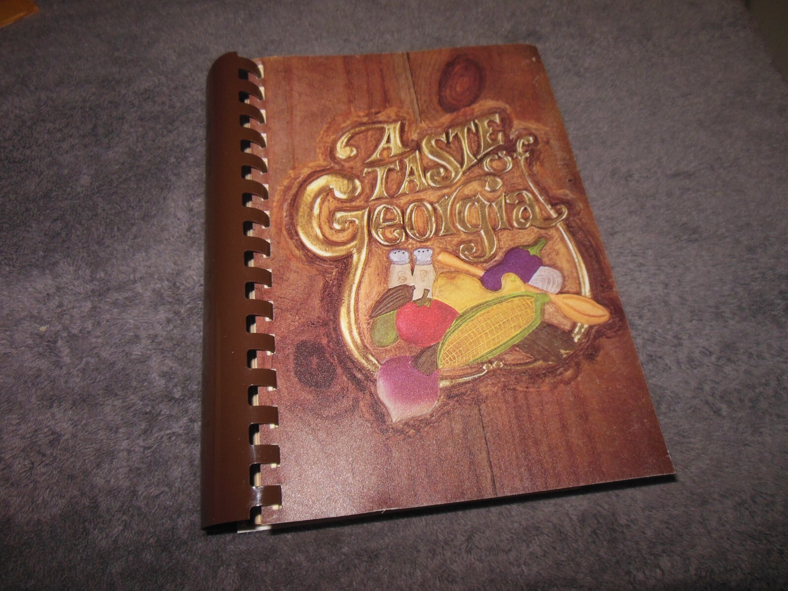 1984 A Taste of Georgia Spiral Binding Cookbook Newman Junior Service League