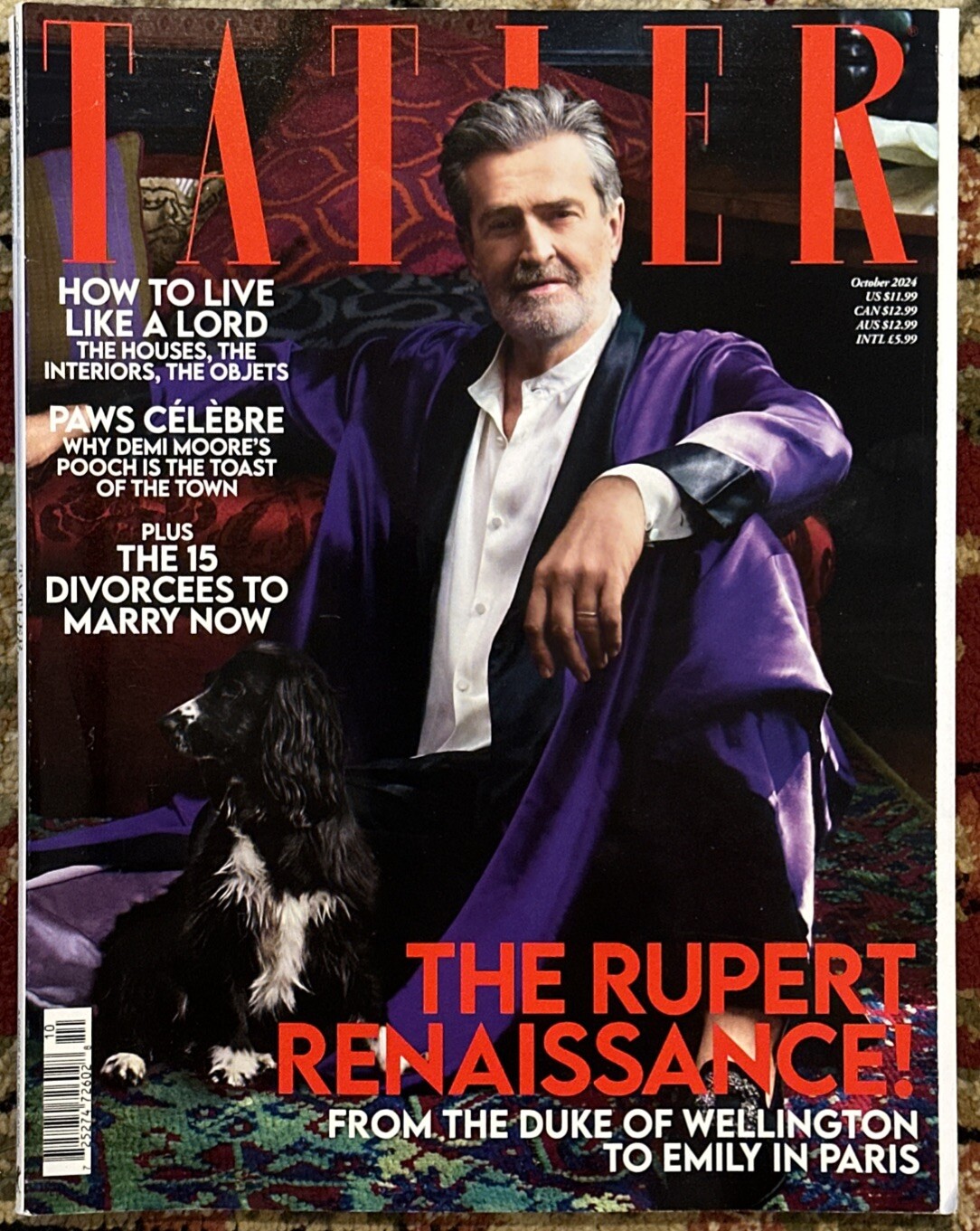 TATLER MAGAZINE OCTOBER 2024 RUPERT EVERETT