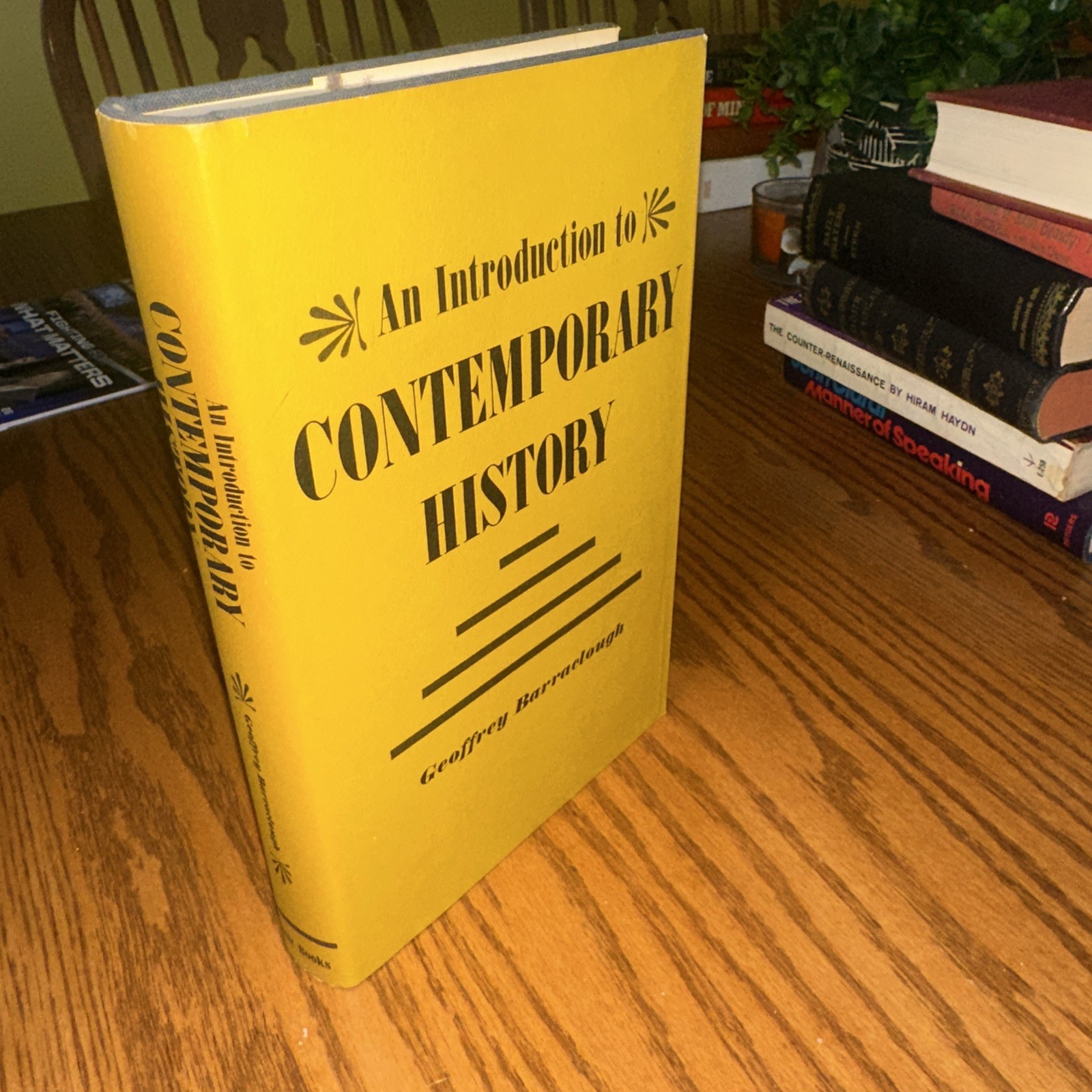 An Introduction to Contemporary History Barraclough Hardcover 1964 Basic Books