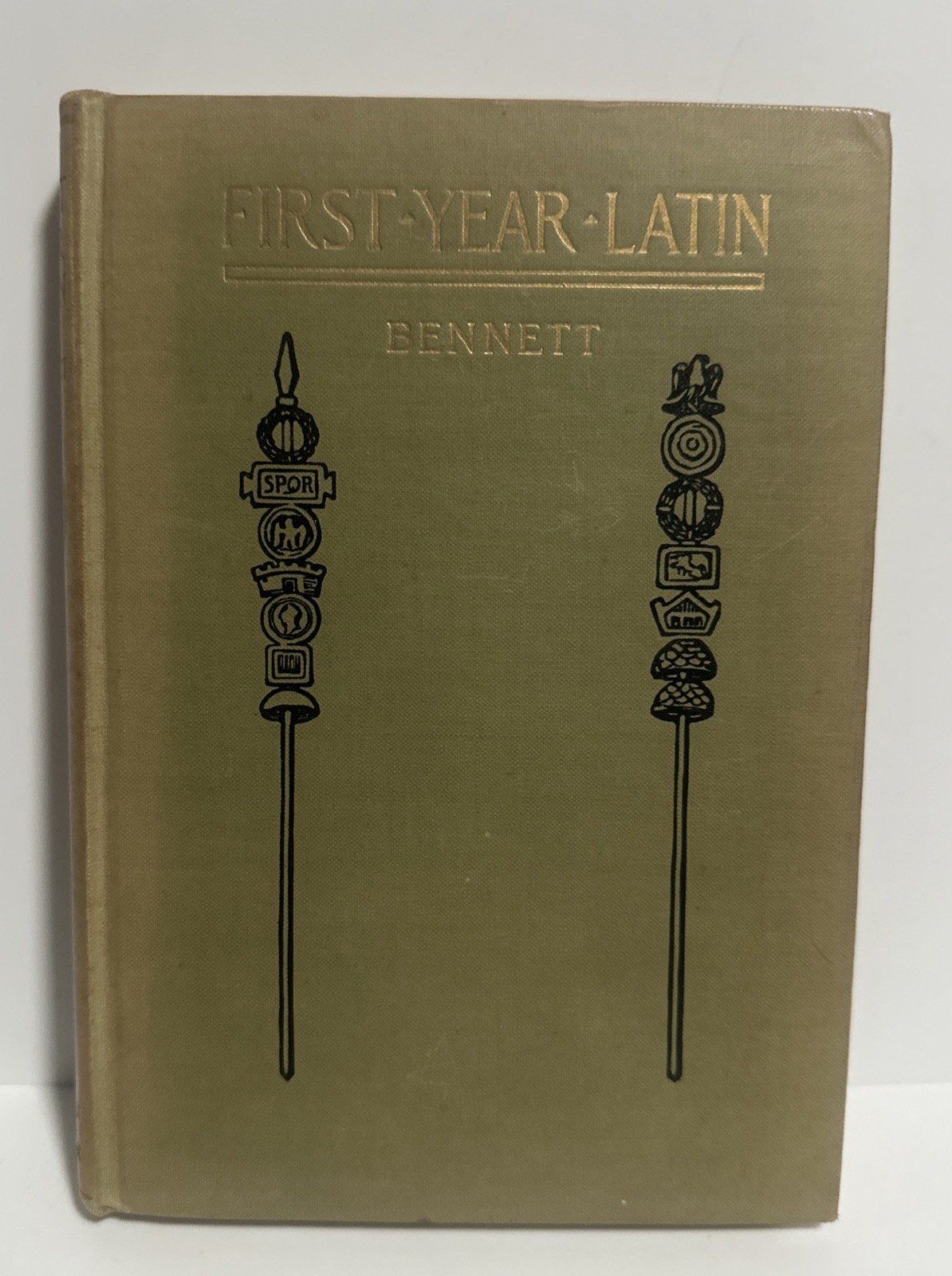 First Year Latin With English Charle’s E. Bennett 1909 Antique Illustrated Book