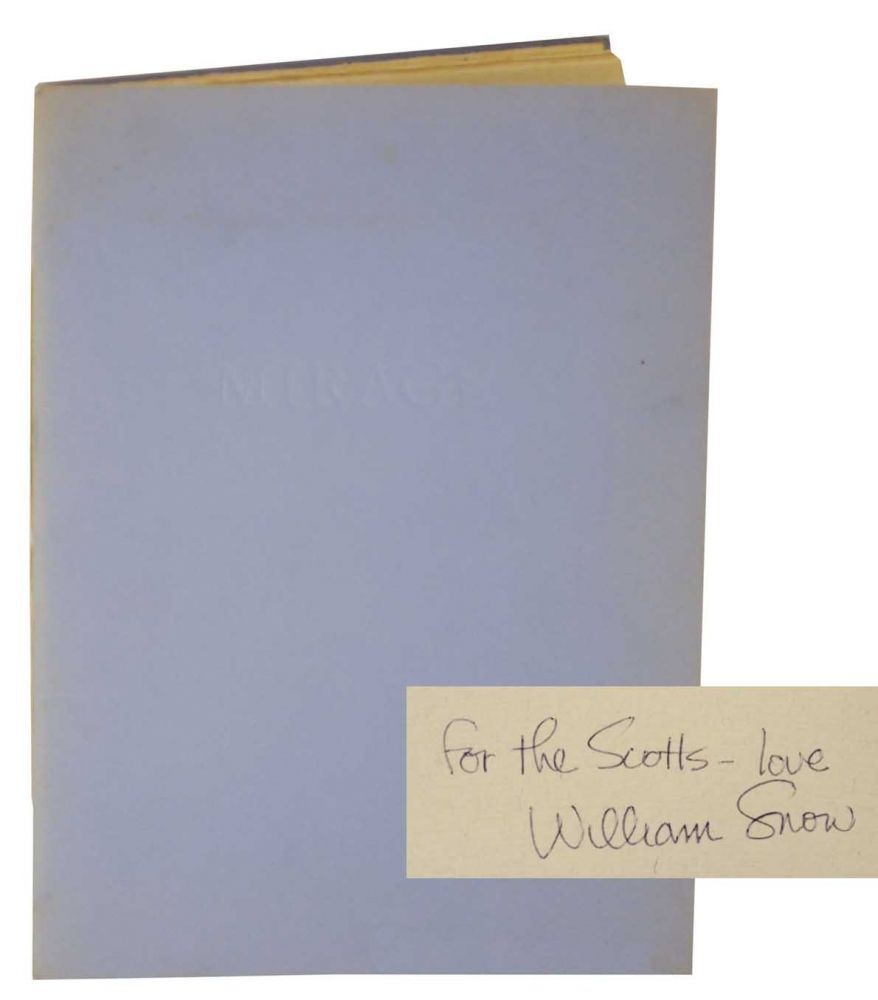 William SNOW / MIRAGE Signed Limited Edition 1st Edition 1970 #127346