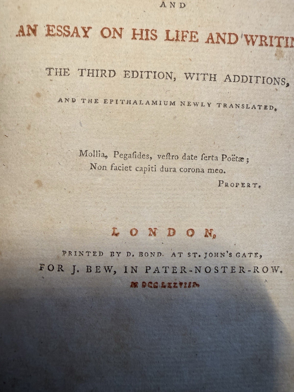 1778 The Kisses of Joannes Secundus Basia Bartolozzi KALTHOEBER Binding Calf