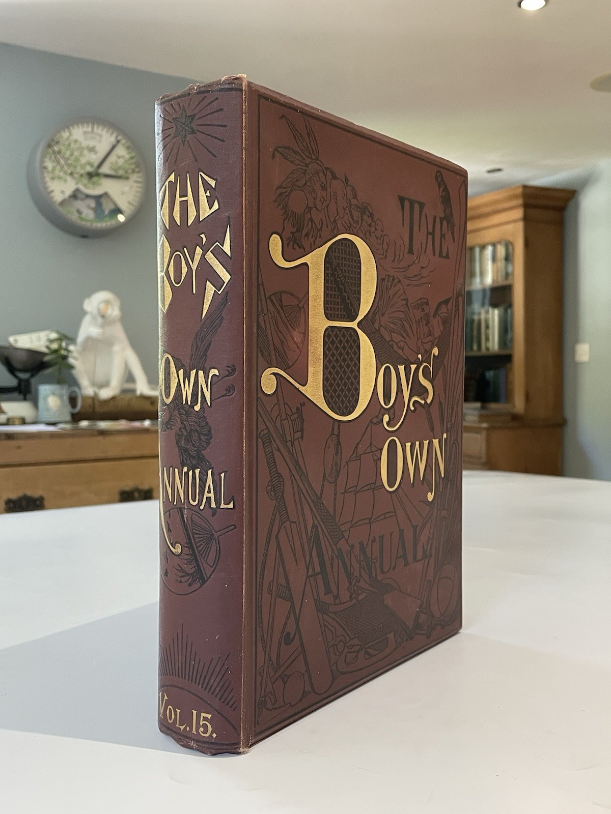 The Boys Own Annual, Volume 15, 1893 Very Good Colour Plates Vintage Children’s