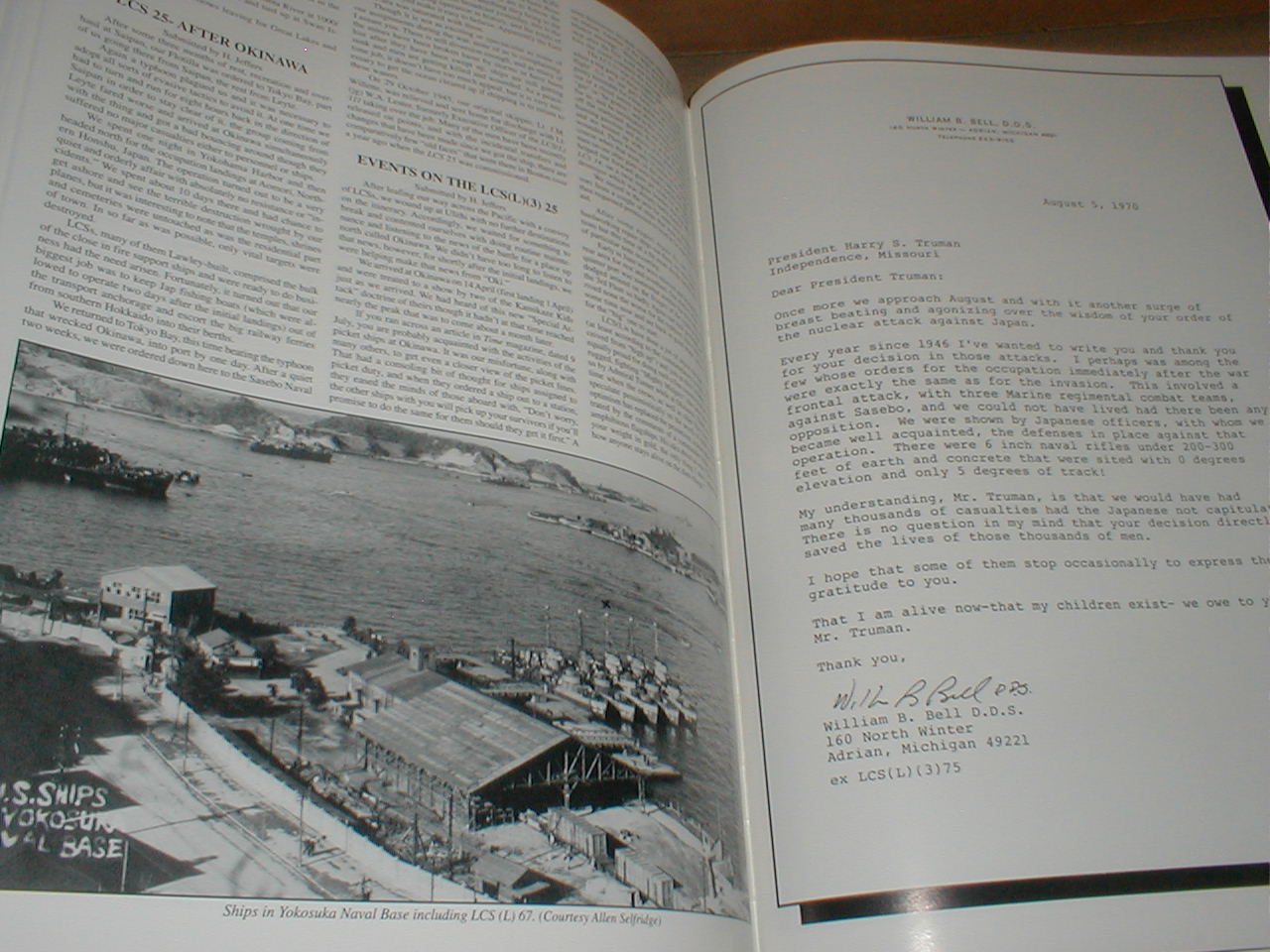 Landing Craft Support USS LCS 132 L 1-130 history NICE collector hb book WWII