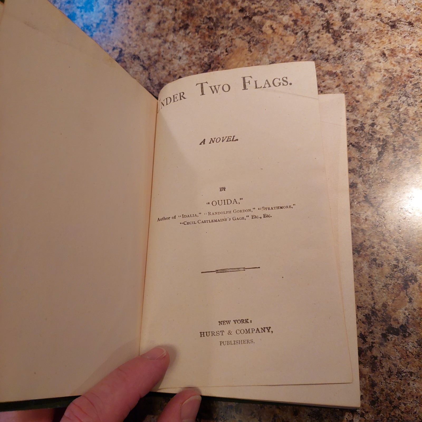 Under Two Flags By Ouida 1907 Hurst & Co.