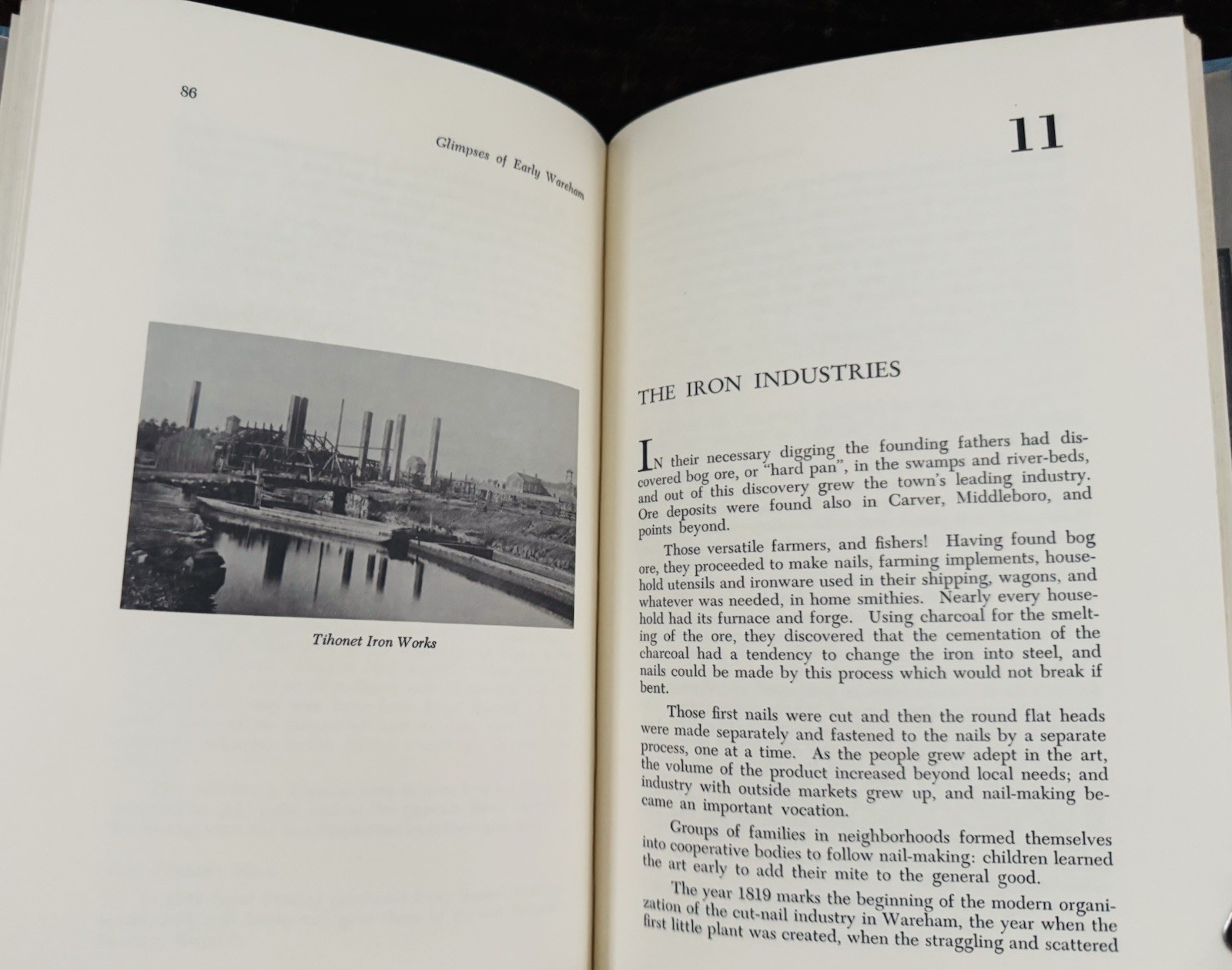 Glimpses of Early Wareham MA by Daisy Washburn Lovell 1970 Illustrated, Signed