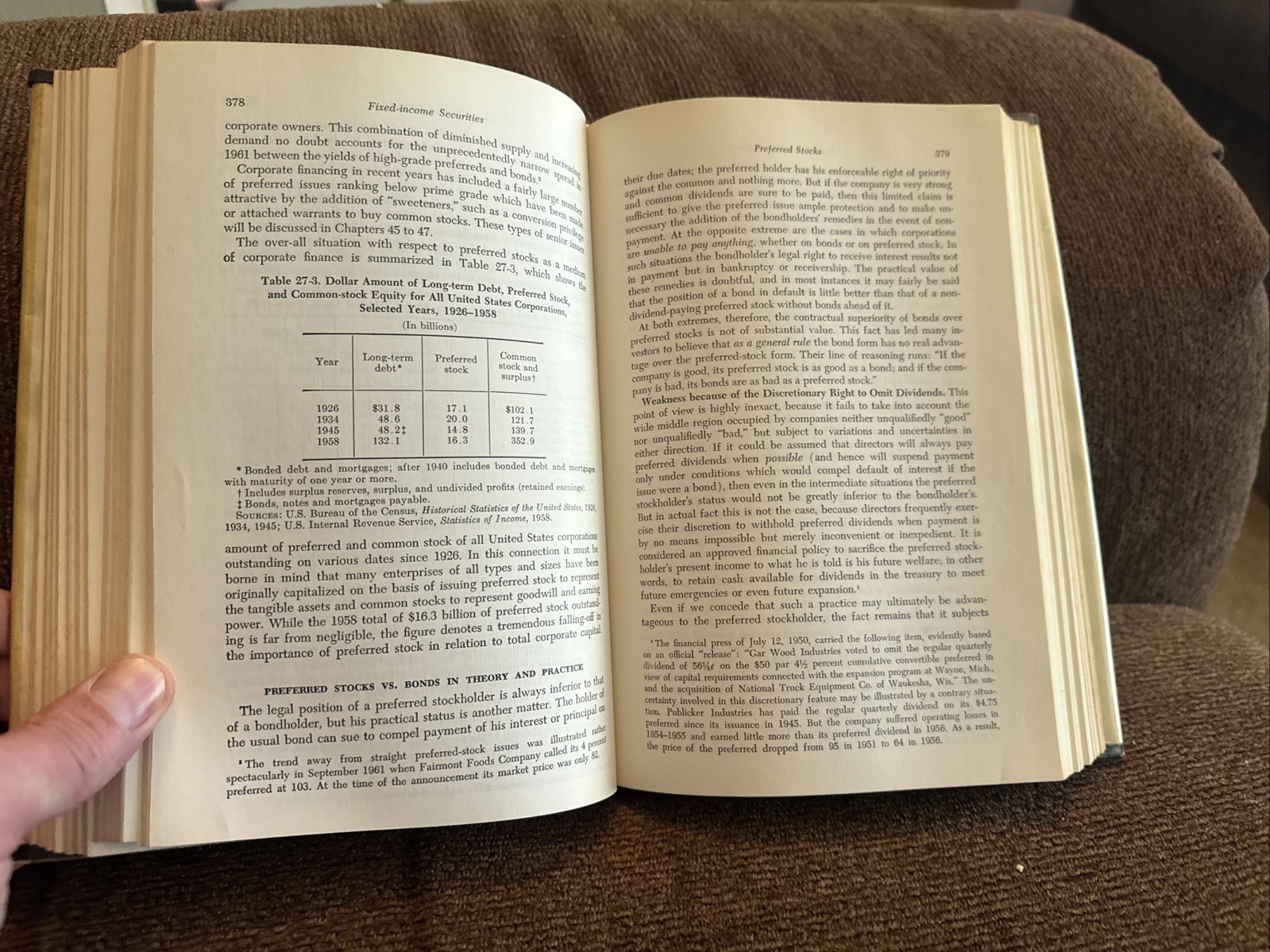 Security Analysis: Principles & Techniques 4th Edition 1962 Benjamin Graham