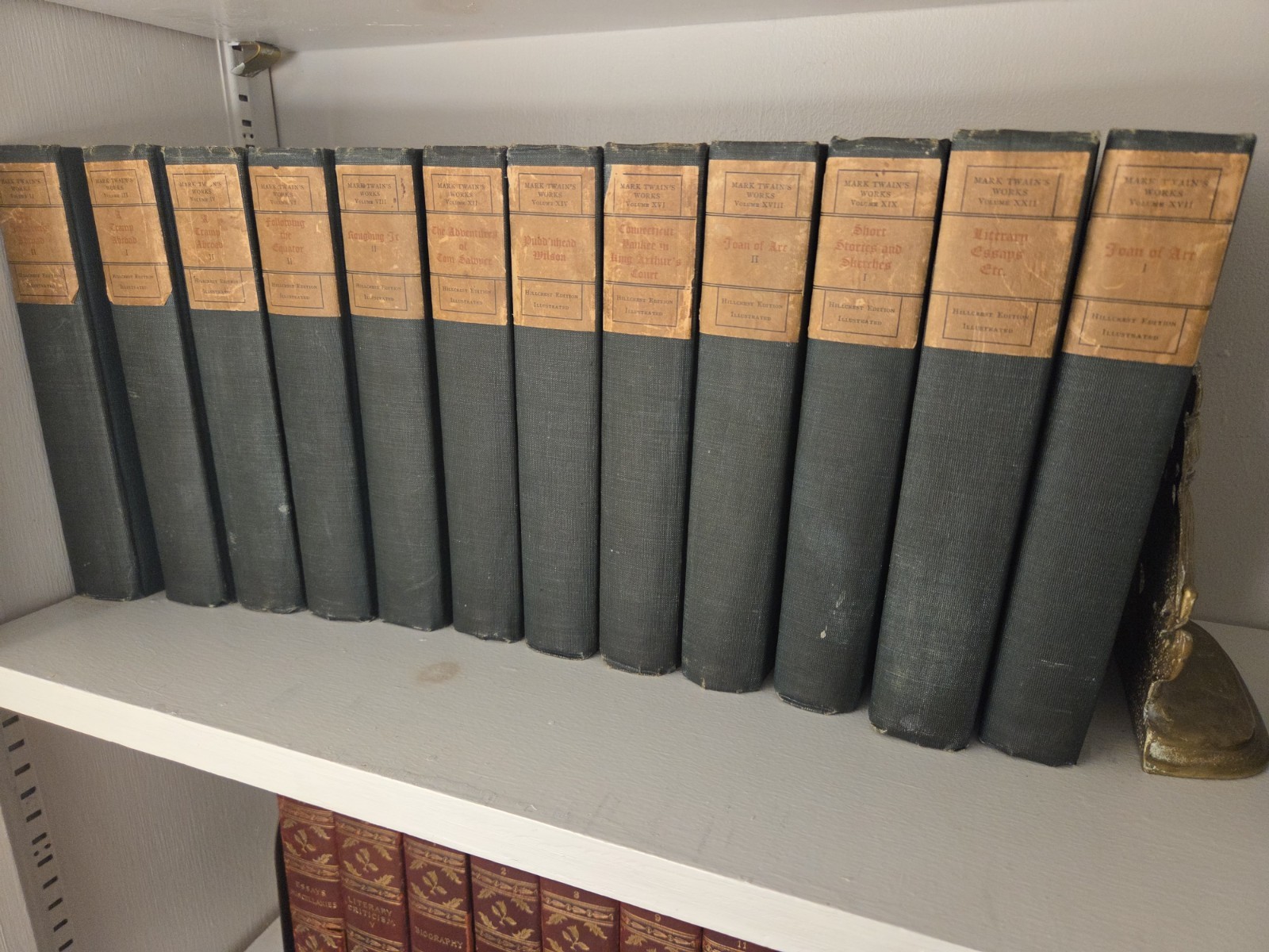 1908, Authorized Uniform Edition of Mark Twain’s Works 12 Vol Set, free shipping