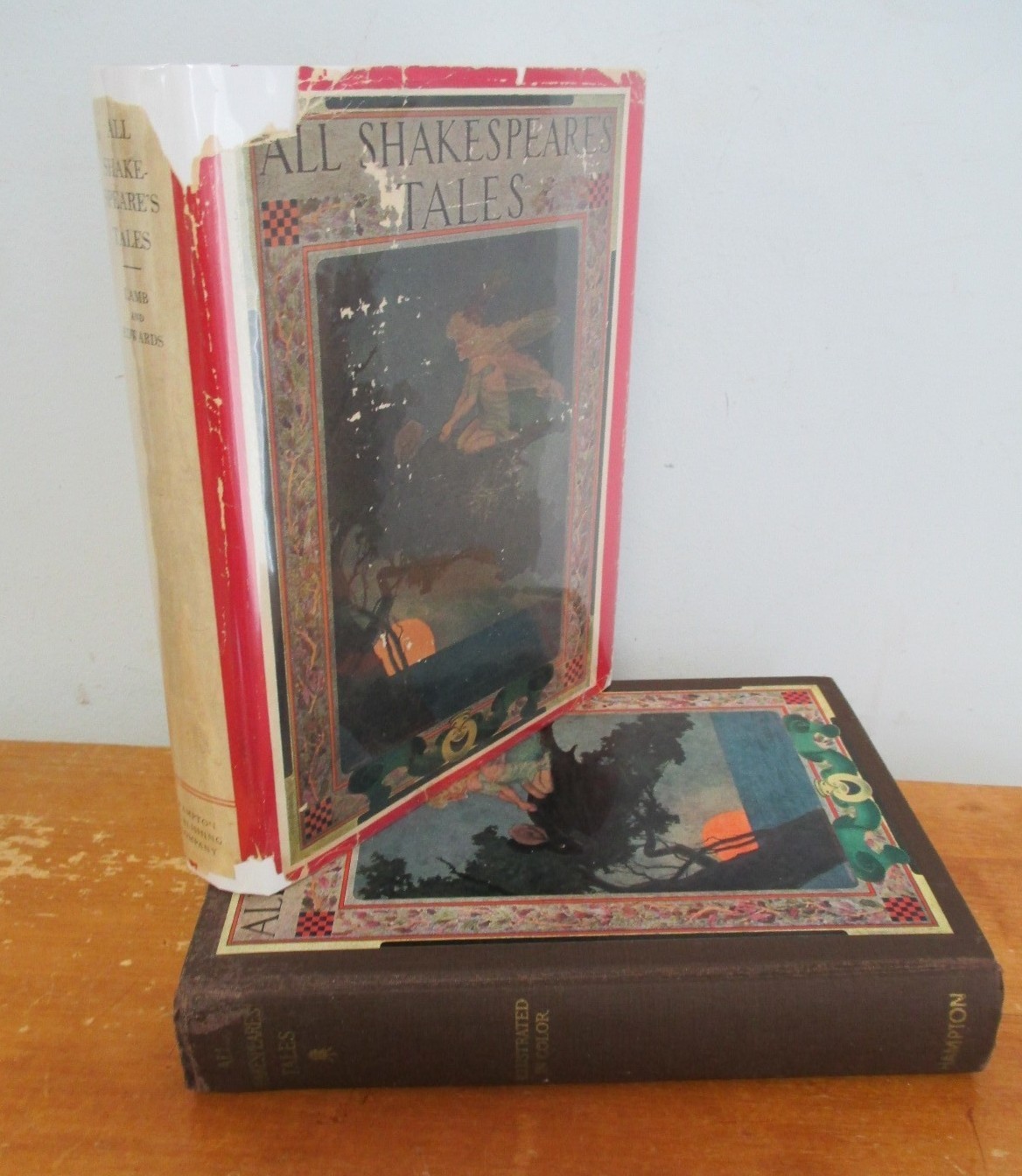 All SHAKESPEARE’S TALES by Charles & Mary Lamb circa 1930 in DJ, M L Kirk Illus