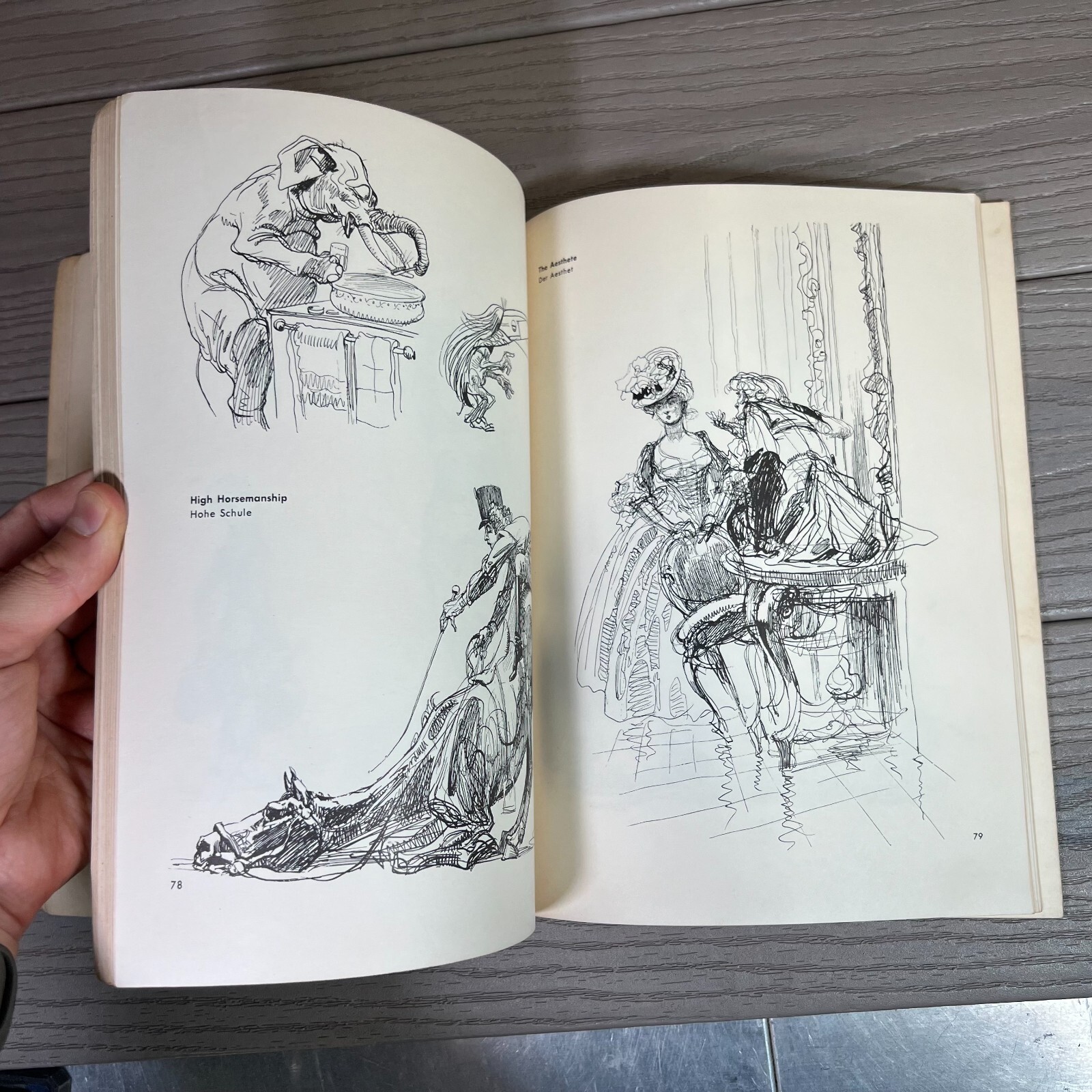 1961 Dover DRAWINGS OF HEINRICH KLEY 200 Drawings fantasy humor FIN DE SIECLE pb