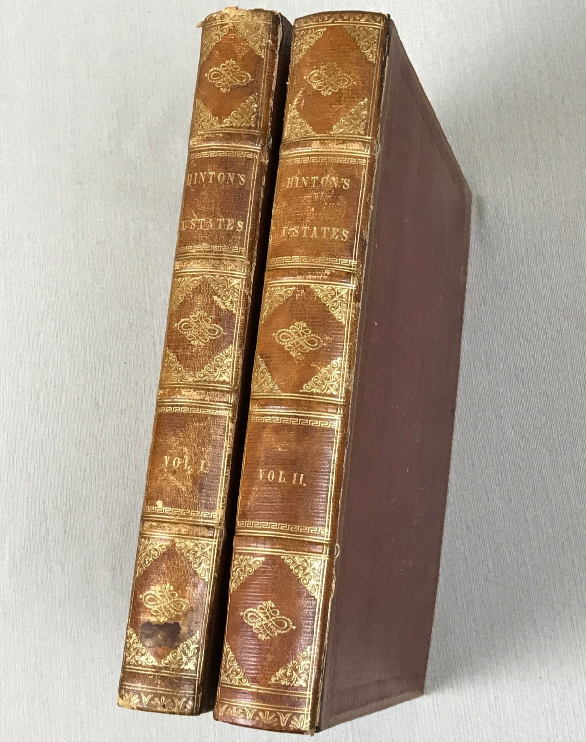 1834 HINTON’S The History & Topography of The United States, Illustrated, NICE