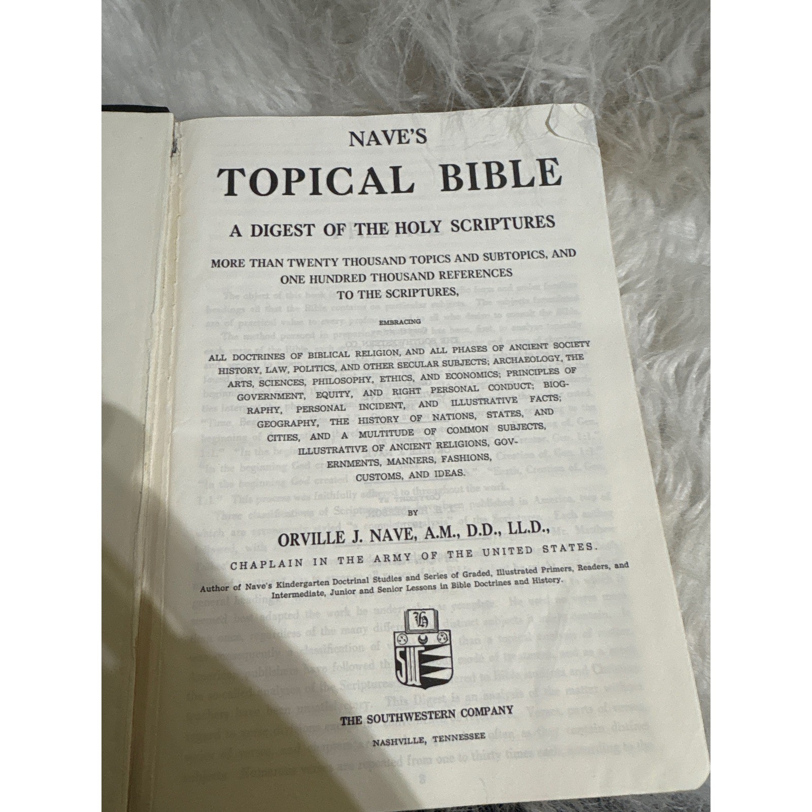 Nave’s Topical Bible Digest Holy Scriptures 1962 Southwestern Co Thumb Indexed