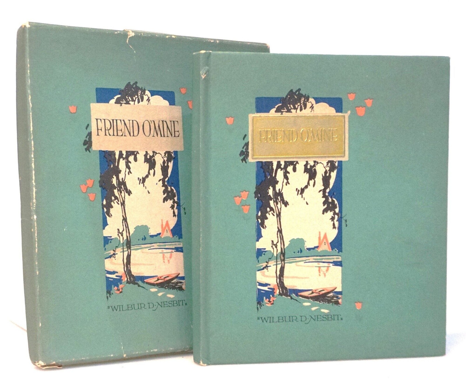 Friend O’ Mine Wilbur Nesbit 1915 Volland Art Deco Gift Book w/ Box Illustrated