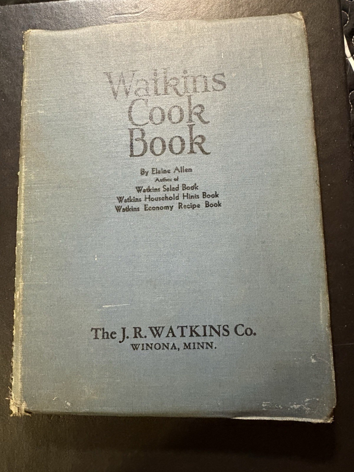 Watkins Cook Book by J.R. Watkins Co. Vintage 1945 USA distressed recipes rare