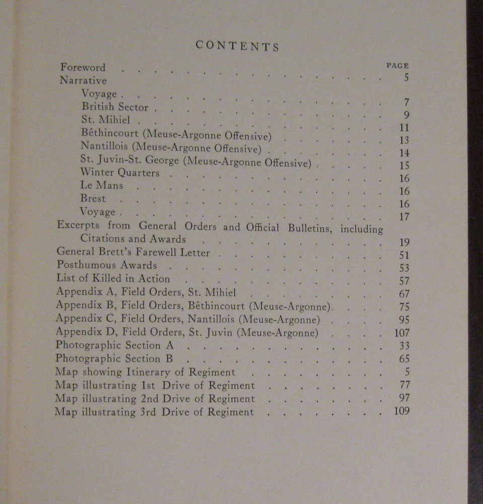 320th Infantry, 80th Division Unit History World War I Book With Maps
