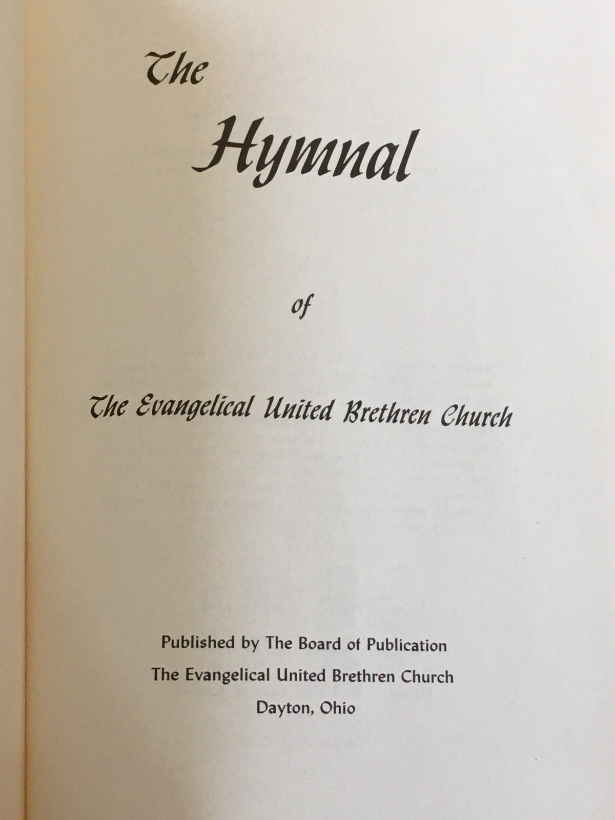 Vintage 1957 THE HYMNAL of The Evangelical United Brethren Church Hymns Red HB