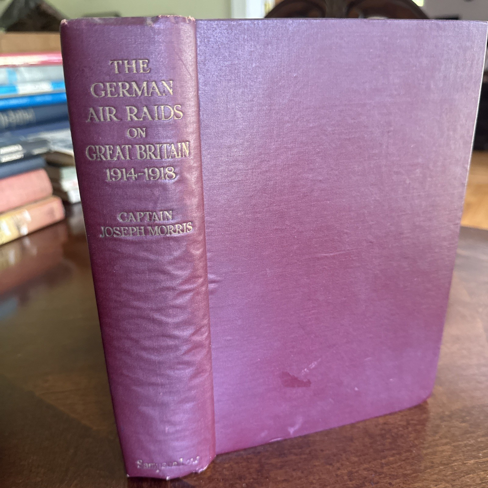 The German Air Raids On Great Britain 1914-1918 Cpt. Joseph Morris 1925 Maps