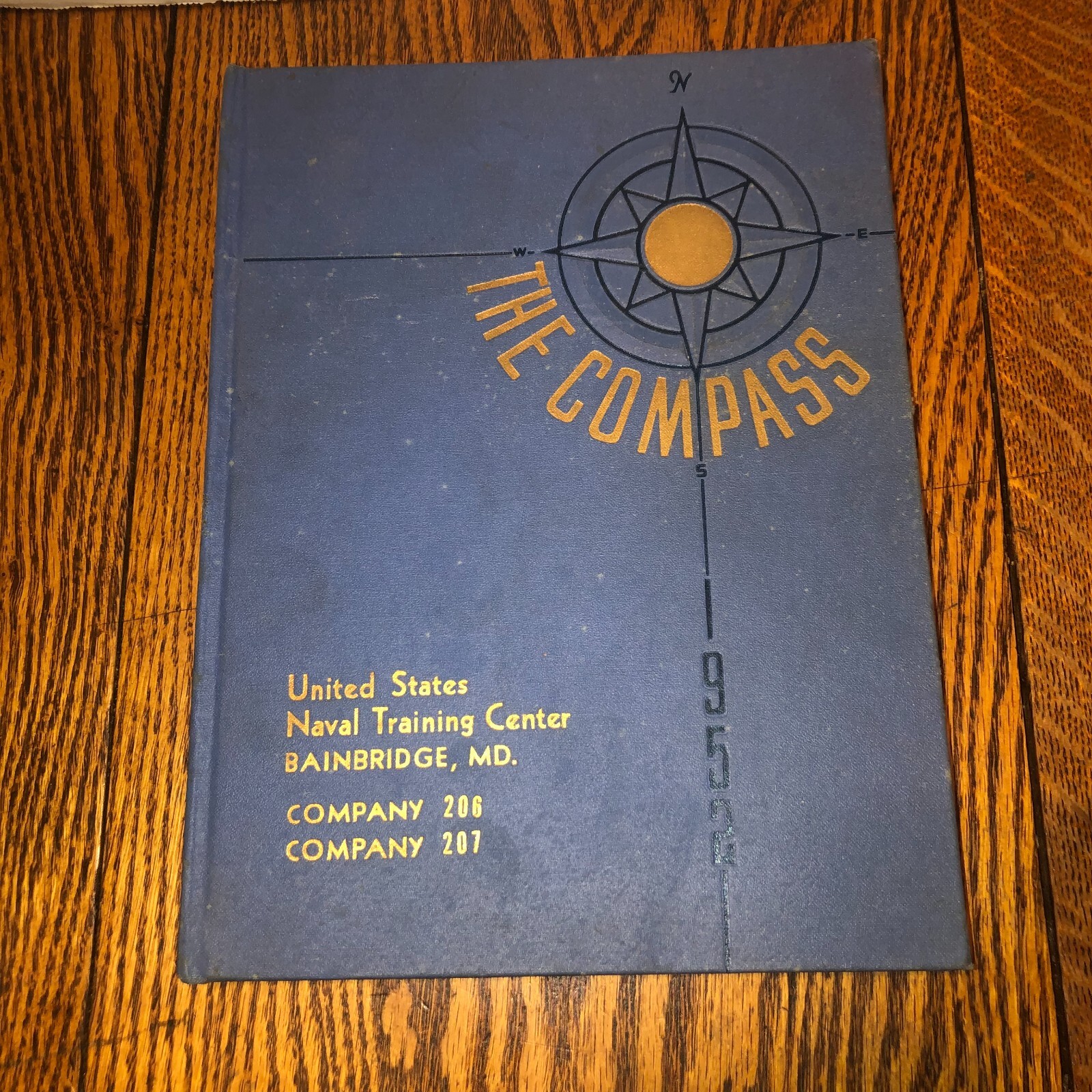 1952 The Compass US Naval Training Center Bainbridge MD Company 206 207