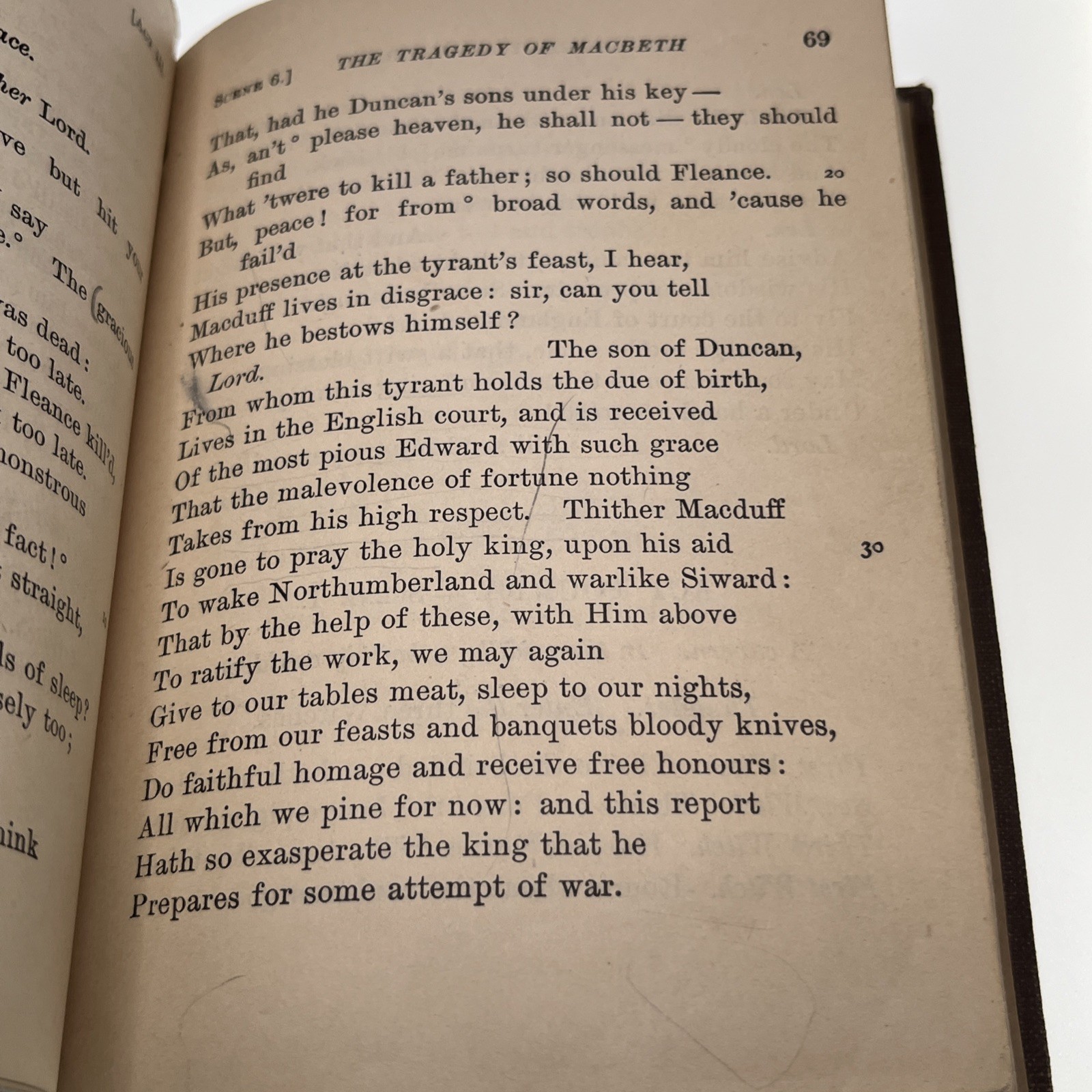 Shakespeare’s Macbeth 1916 Small Macmillan Pocket Classic HB Book 185 Pages