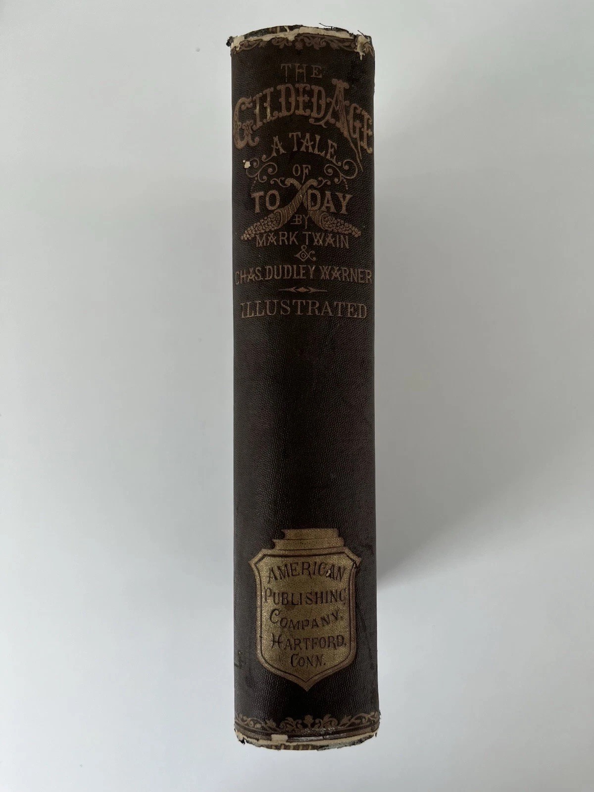 The Gilded Age by Mark Twain (1874) Vintage Early Printing Hardcover Book