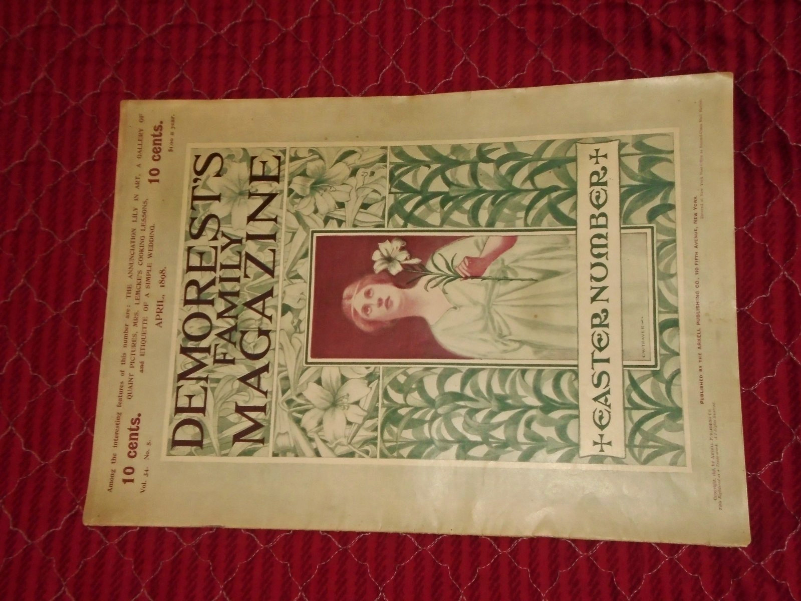 Demorest’s Family Magazine EASTER April 1898 Vol 34 No 5 COMPLETE NICE!!!