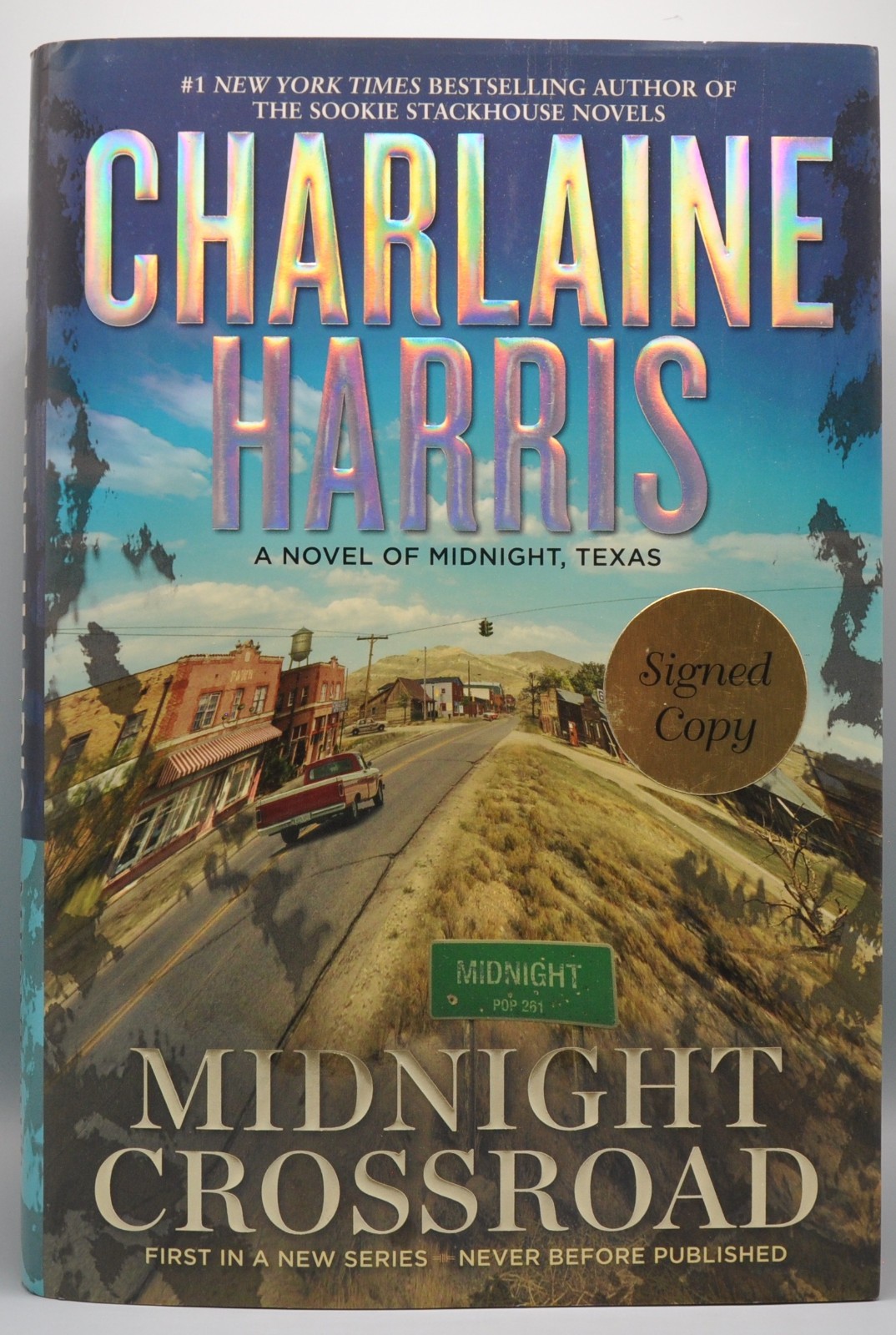 Midnight Crossroad by Charlaine Harris, SIGNED FIRST EDITION