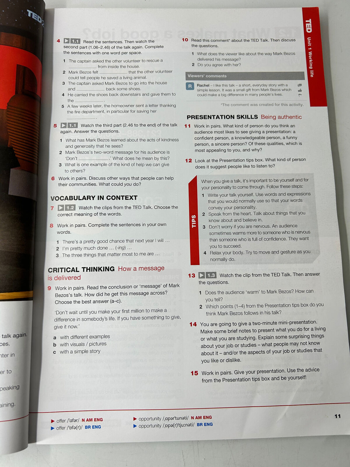TED Talks Keynote Intermediate Student Book ESL English Textbook National Geo
