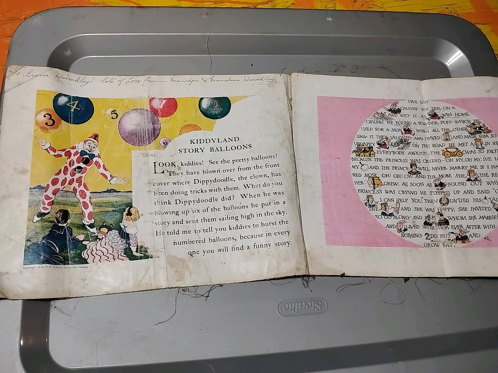 1924 Cloth Children’s Book By Tom Lam