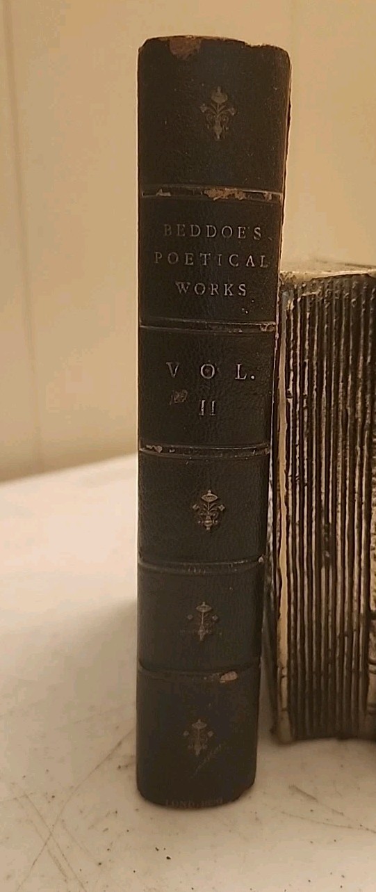 1890 The Poetical Works of Thomas Lovell Beddoes Vol. II Free Shipping