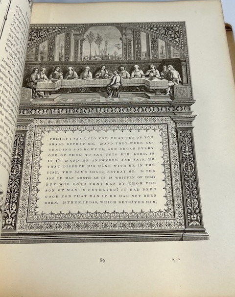1865 Italian Renaissance Bible Illustrated ART Raphael Titian Angelico London