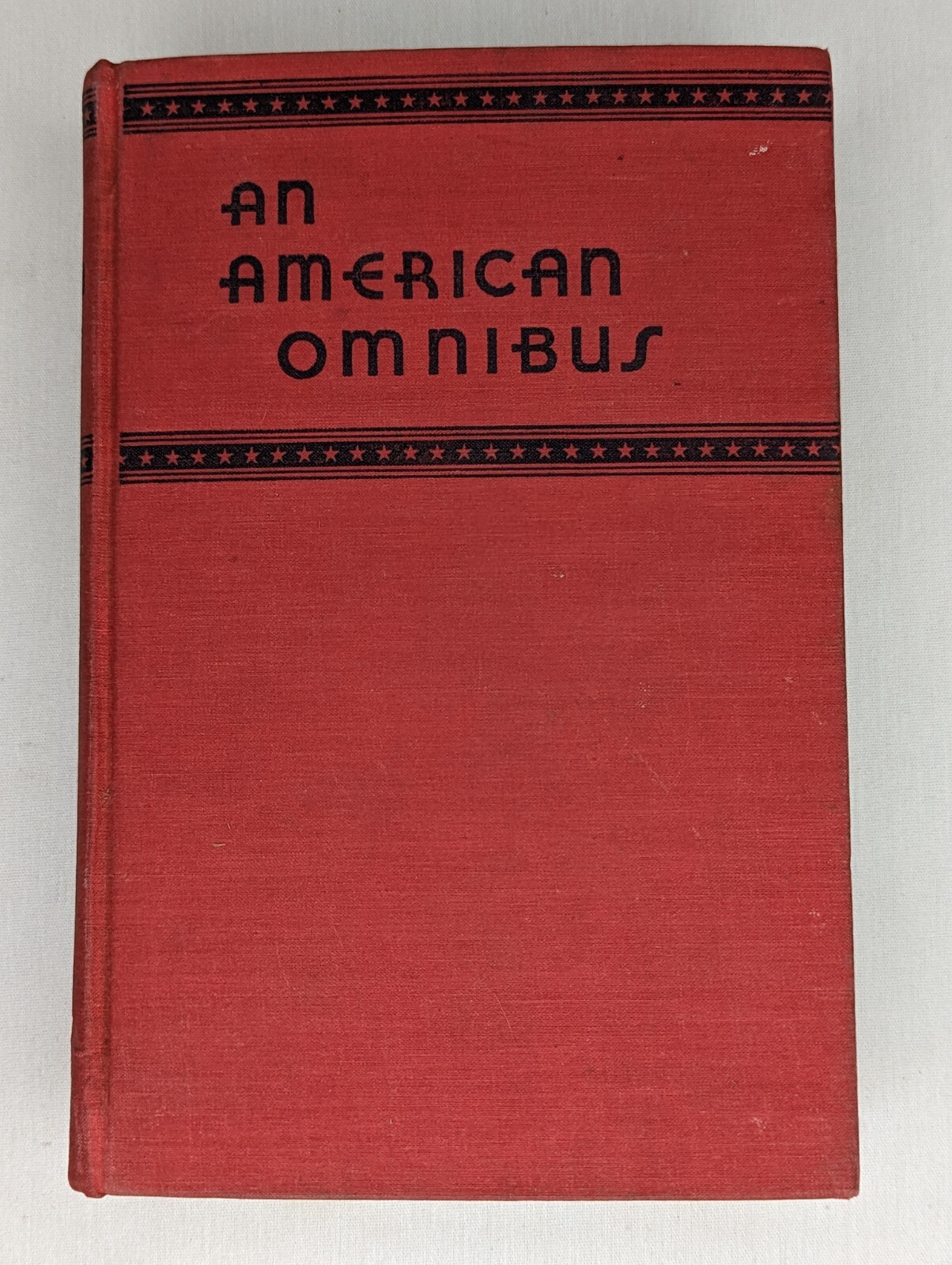 An American Omnibus by Carl Van Doren 1933 Hardcover Doubleday