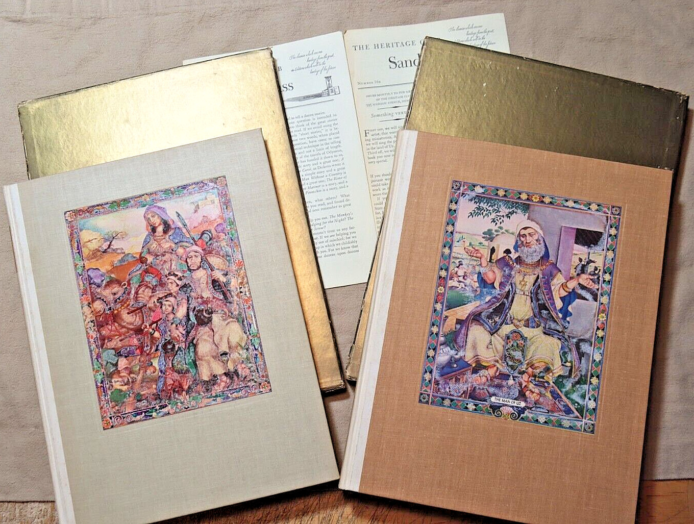 BOOK OF JOB & BOOK OF RUTH both w/slip case – ARTHUR SZYK illustrated 1946-1947